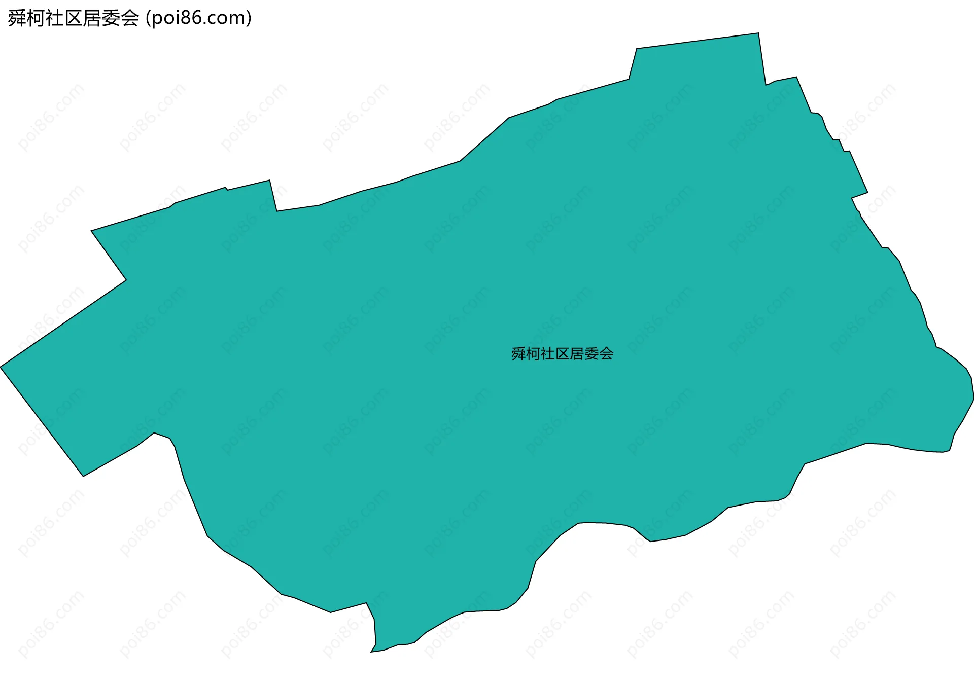舜柯社区居委会边界地图