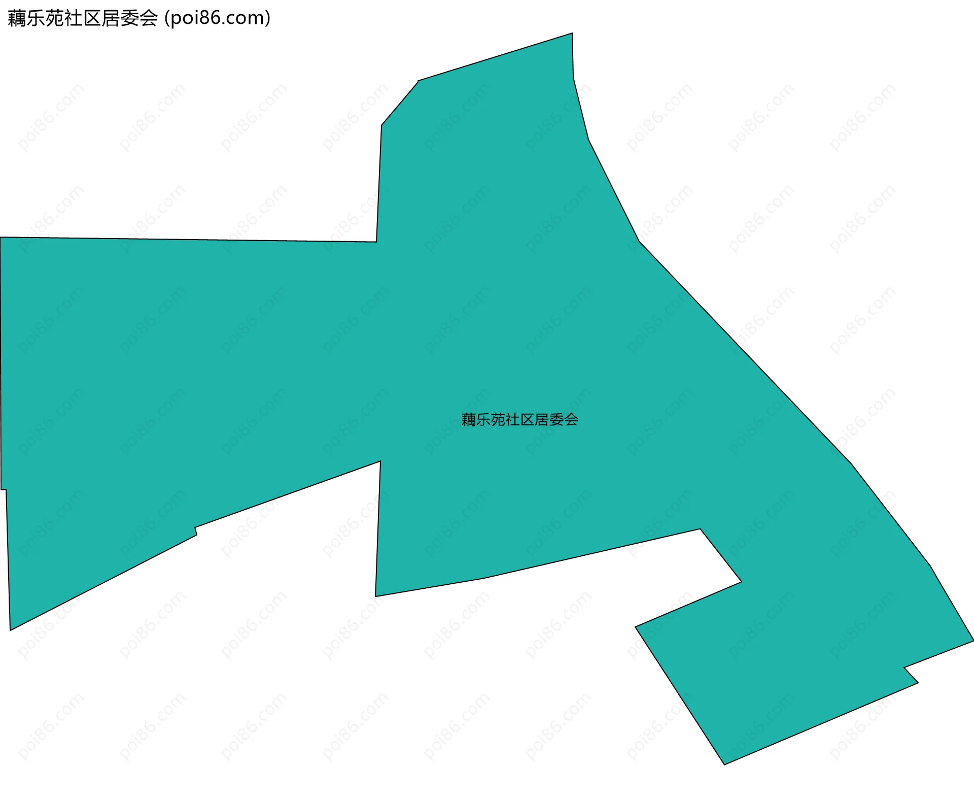 藕乐苑社区居委会边界地图