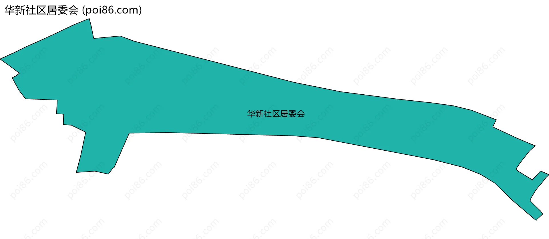 华新社区居委会边界地图