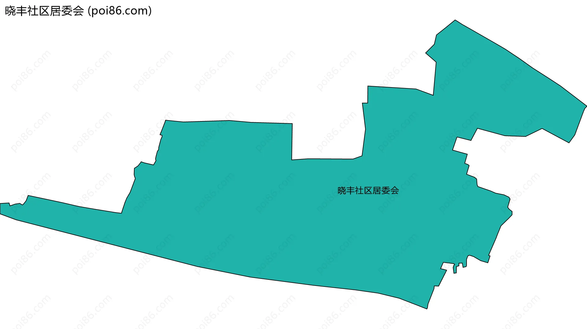 晓丰社区居委会边界地图