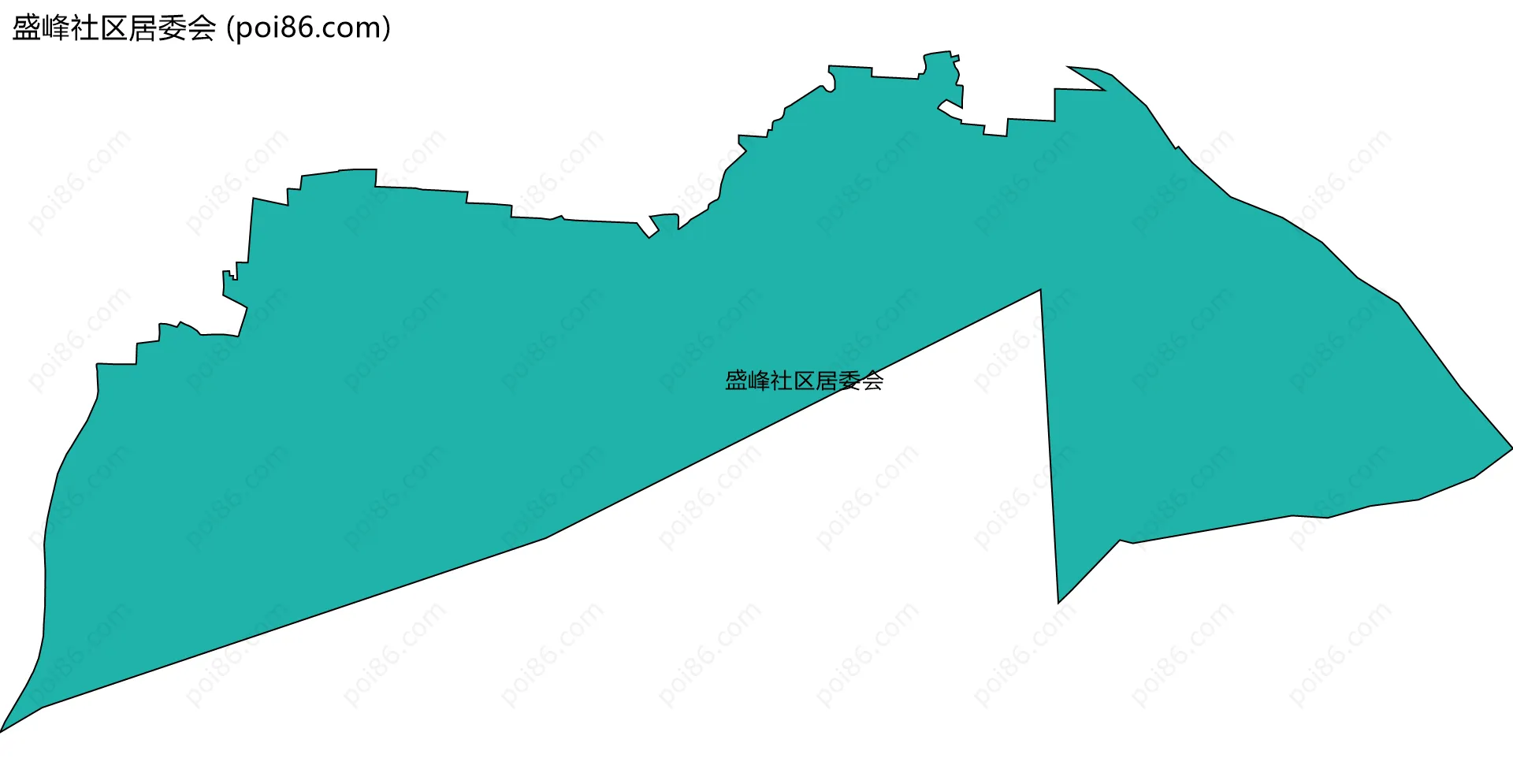 盛峰社区居委会边界地图
