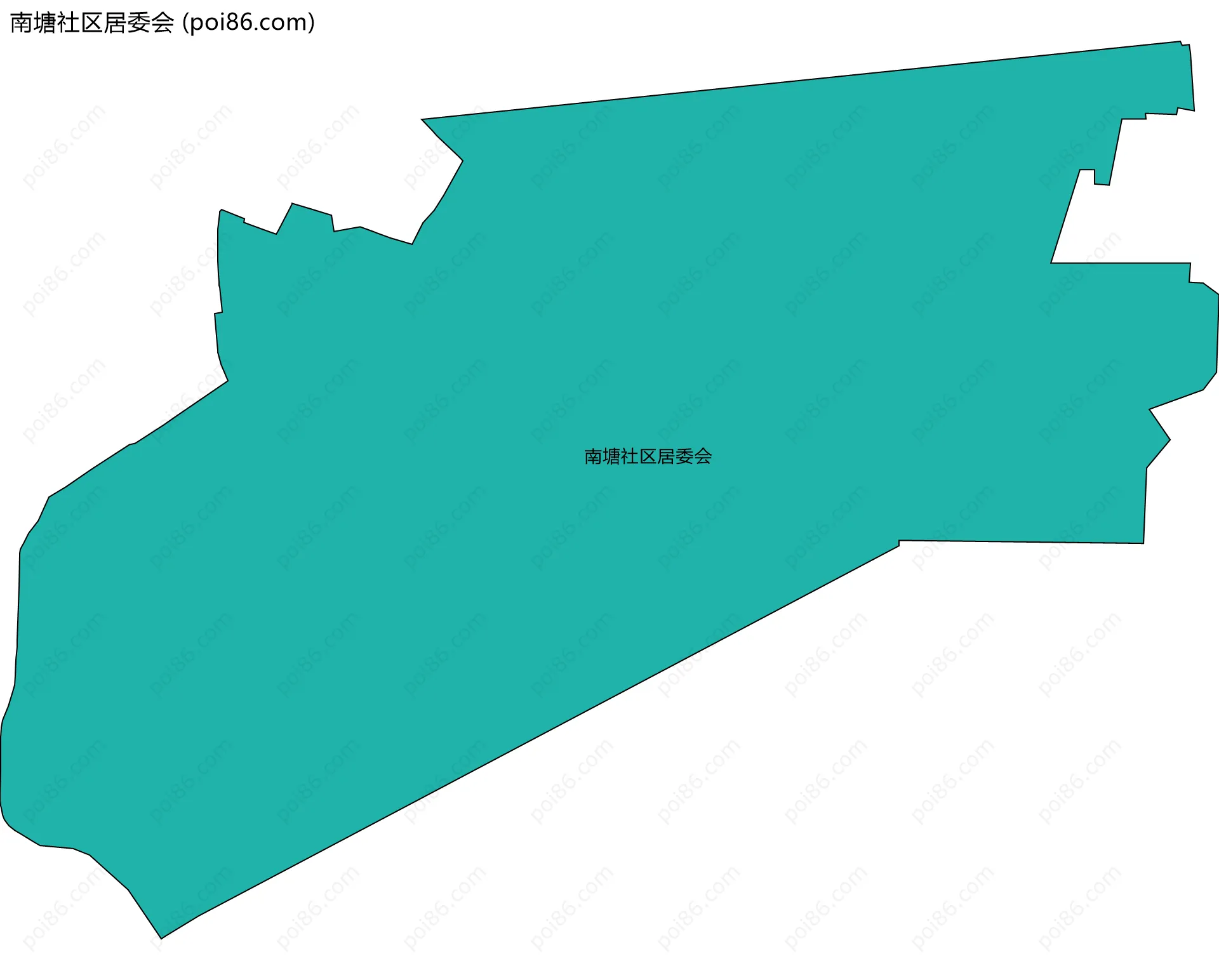 南塘社区居委会边界地图