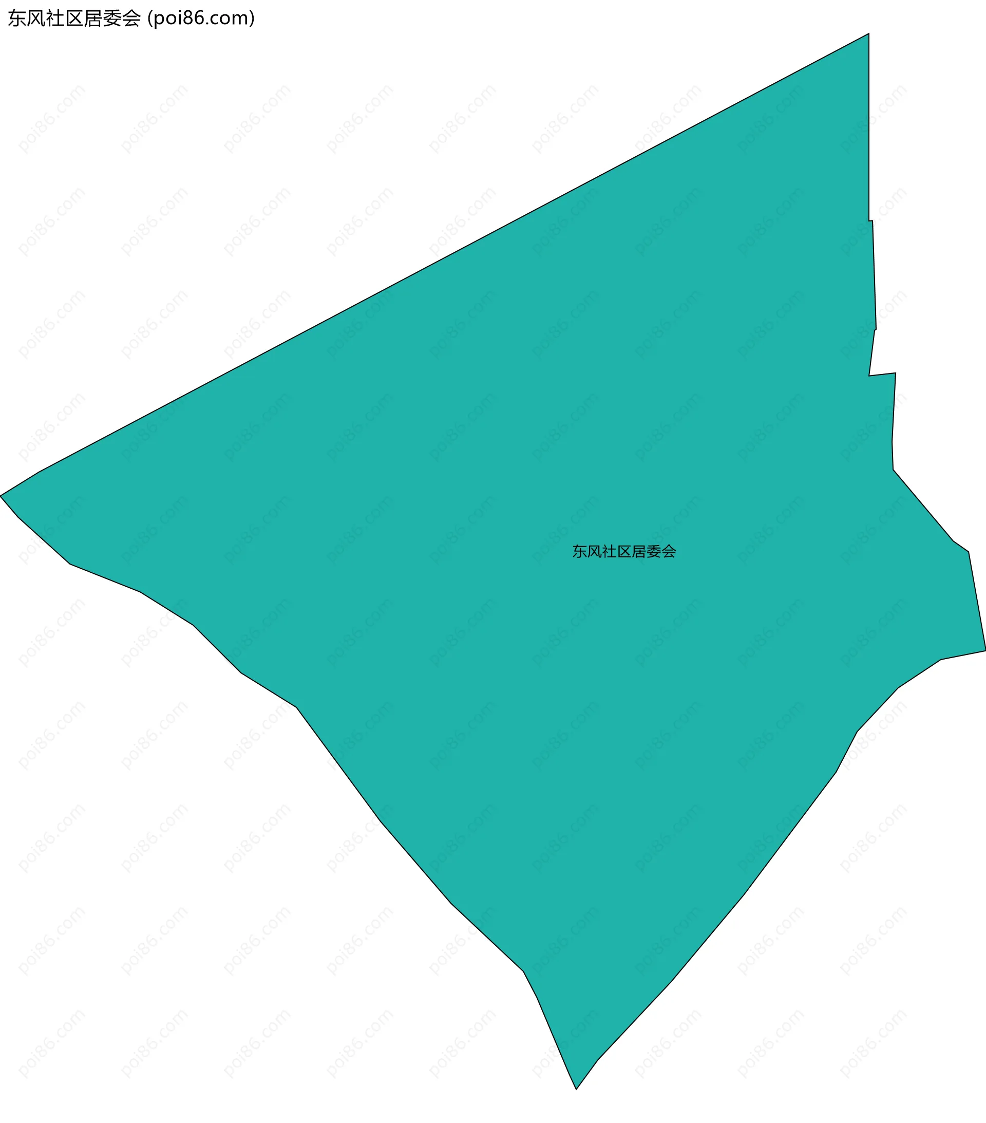 东风社区居委会边界地图