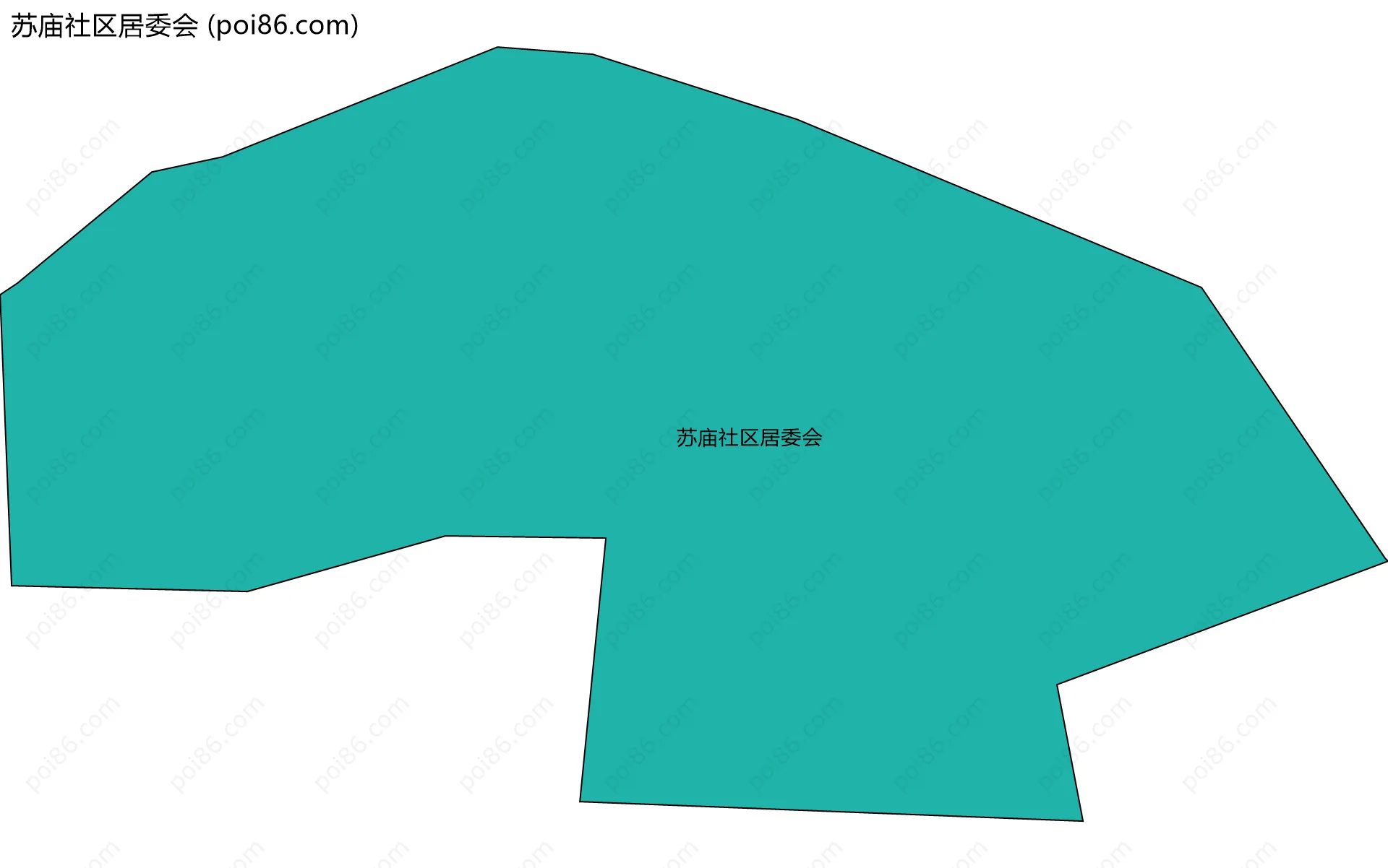 苏庙社区居委会边界地图