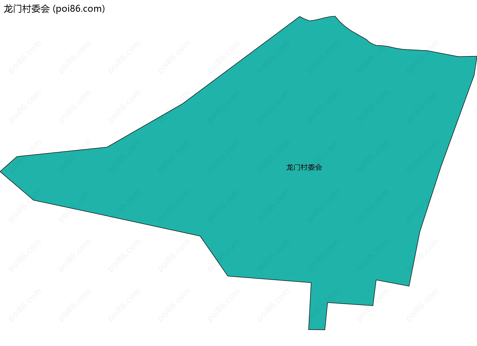龙门村委会边界地图