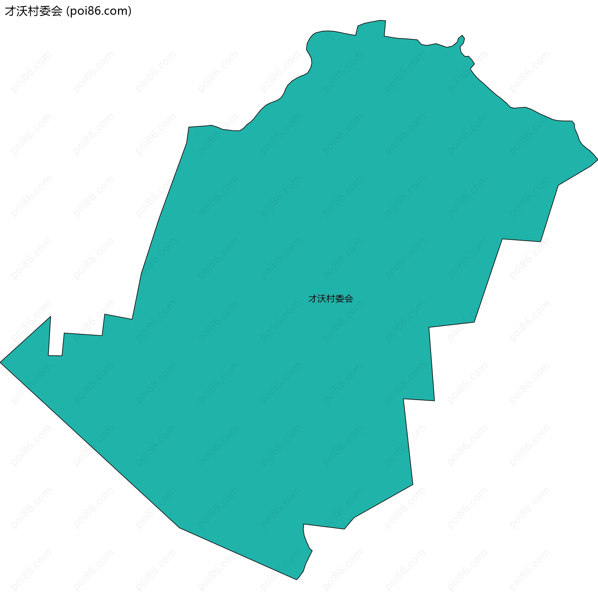 才沃村委会边界地图