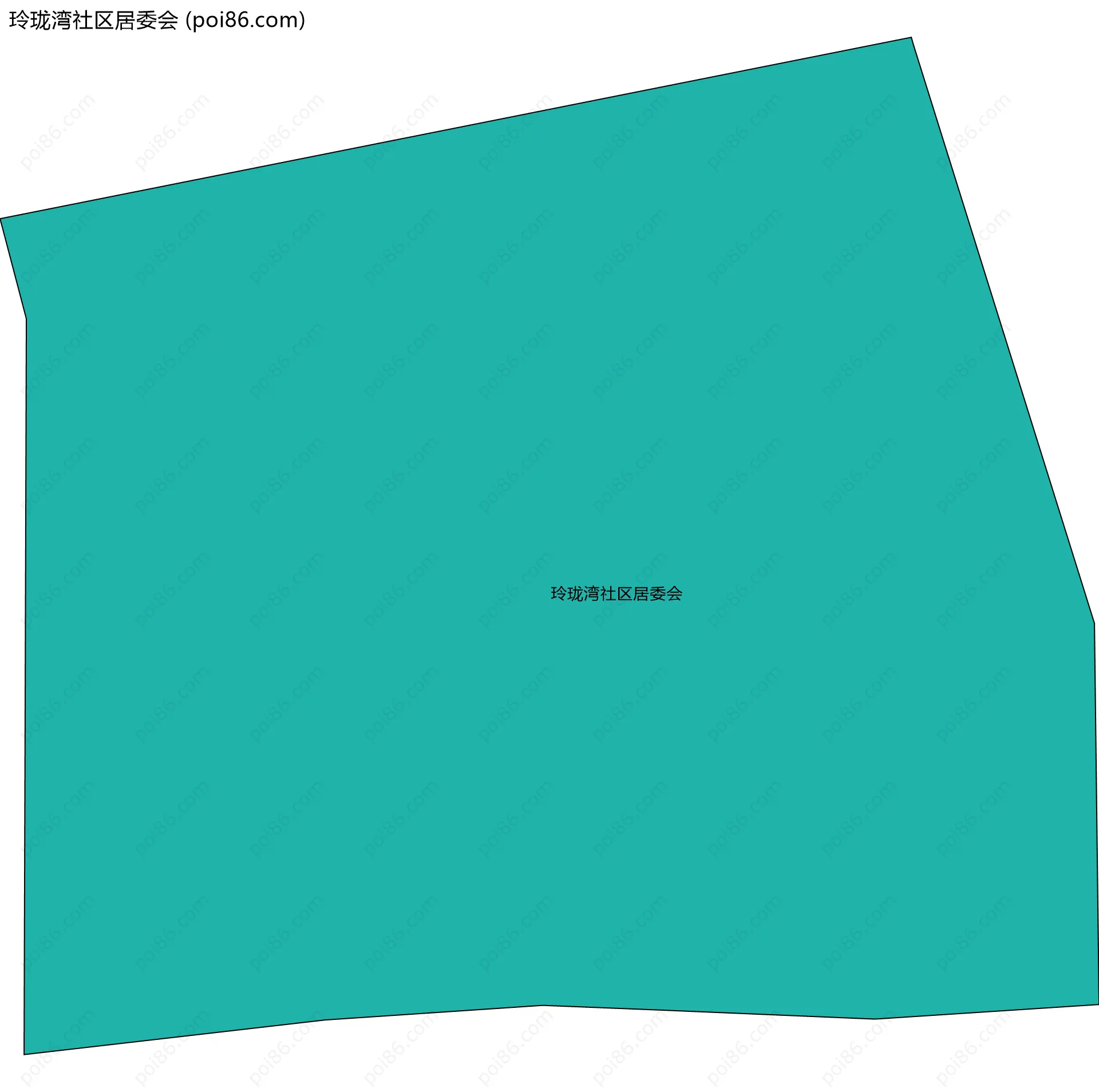 玲珑湾社区居委会边界地图