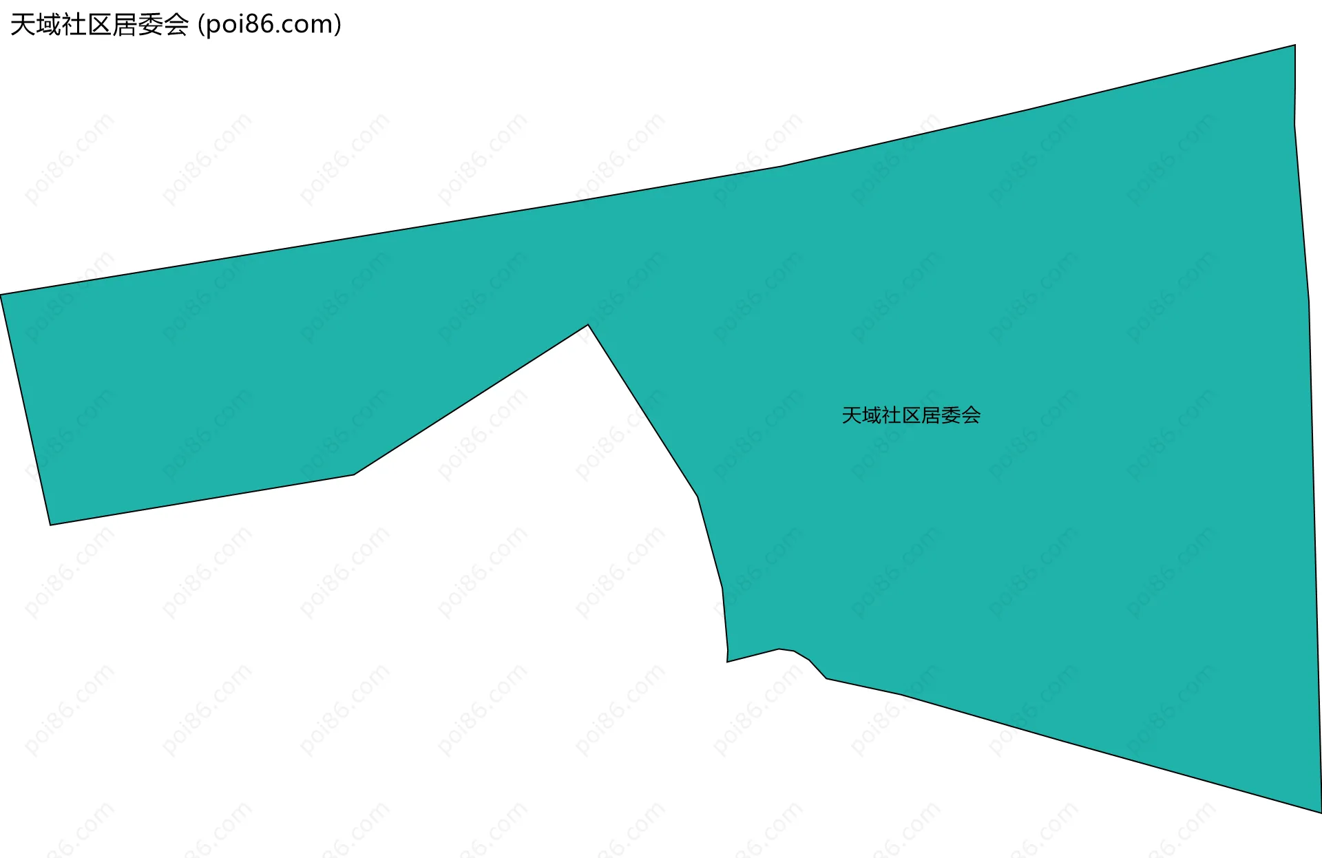 天域社区居委会边界地图