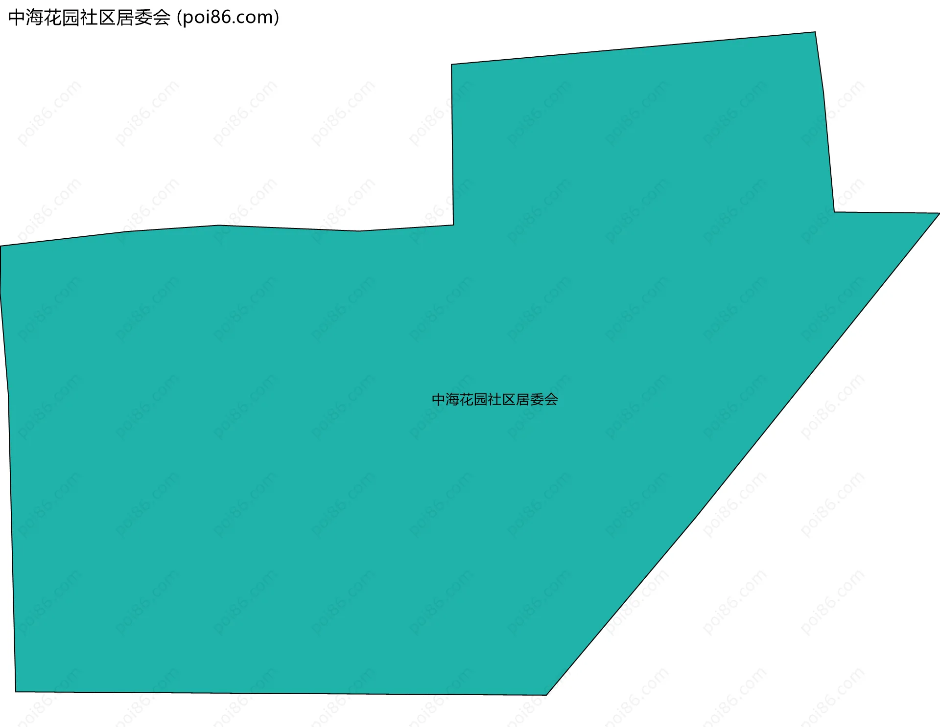 中海花园社区居委会边界地图