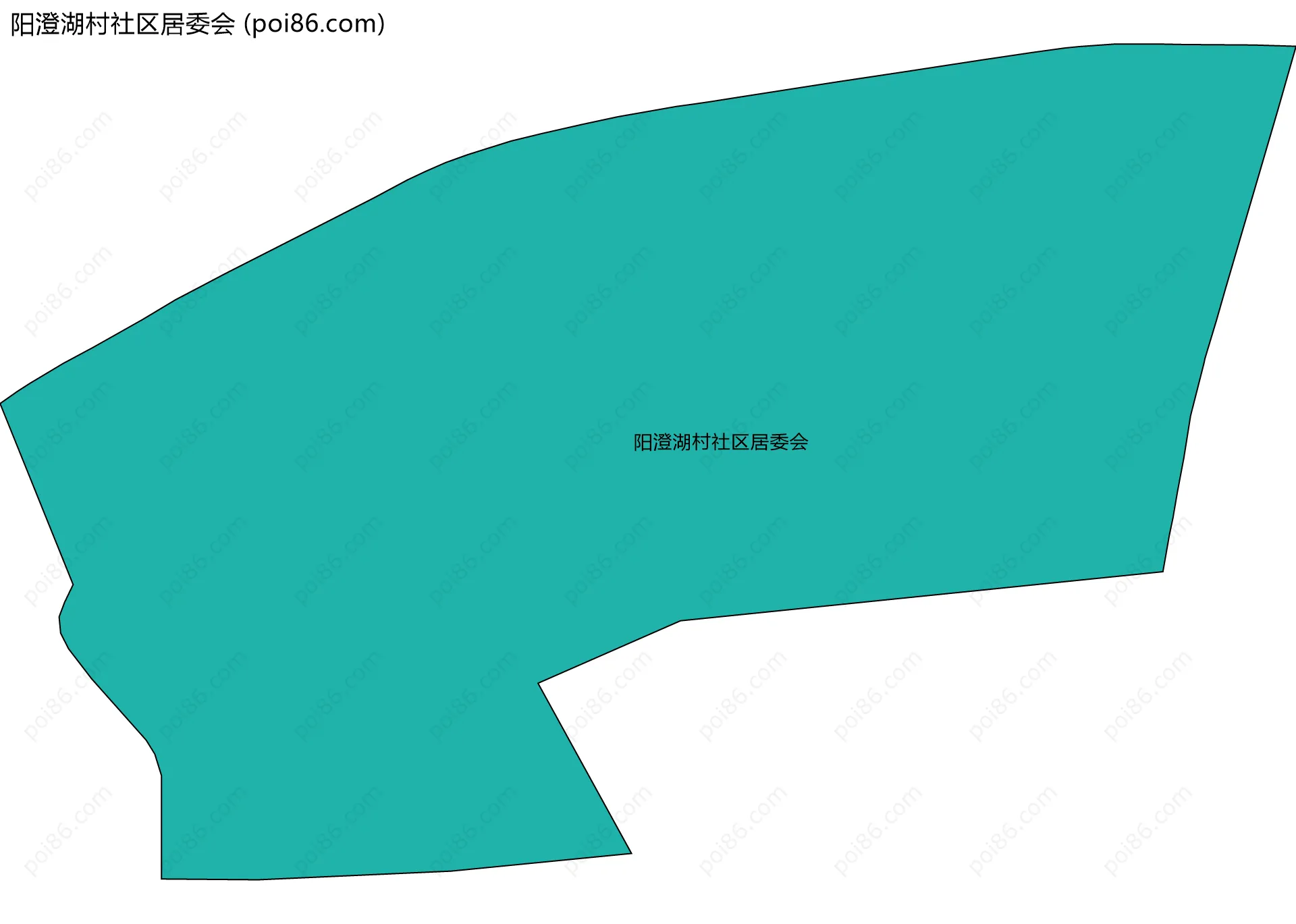 阳澄湖村社区居委会边界地图