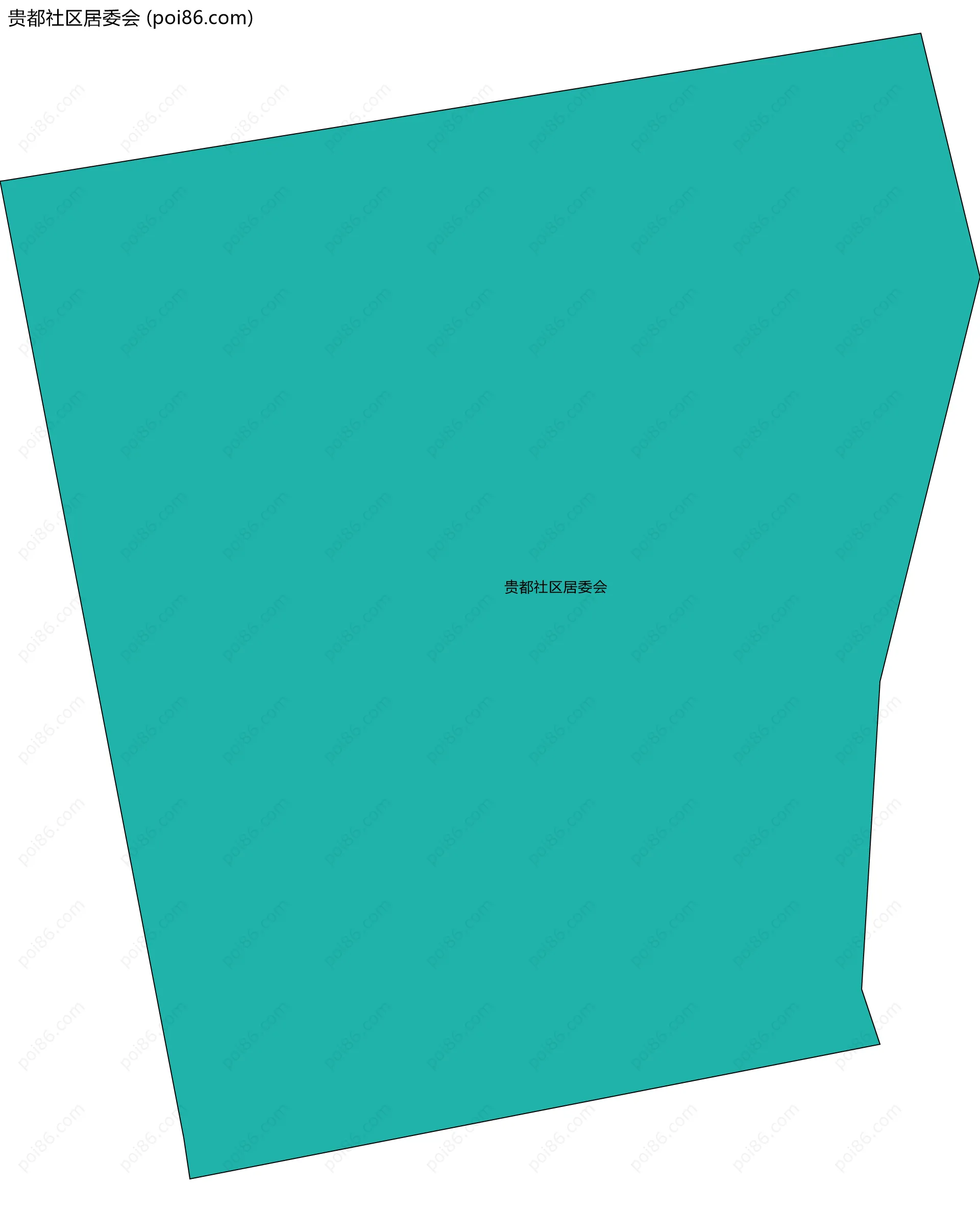 贵都社区居委会边界地图