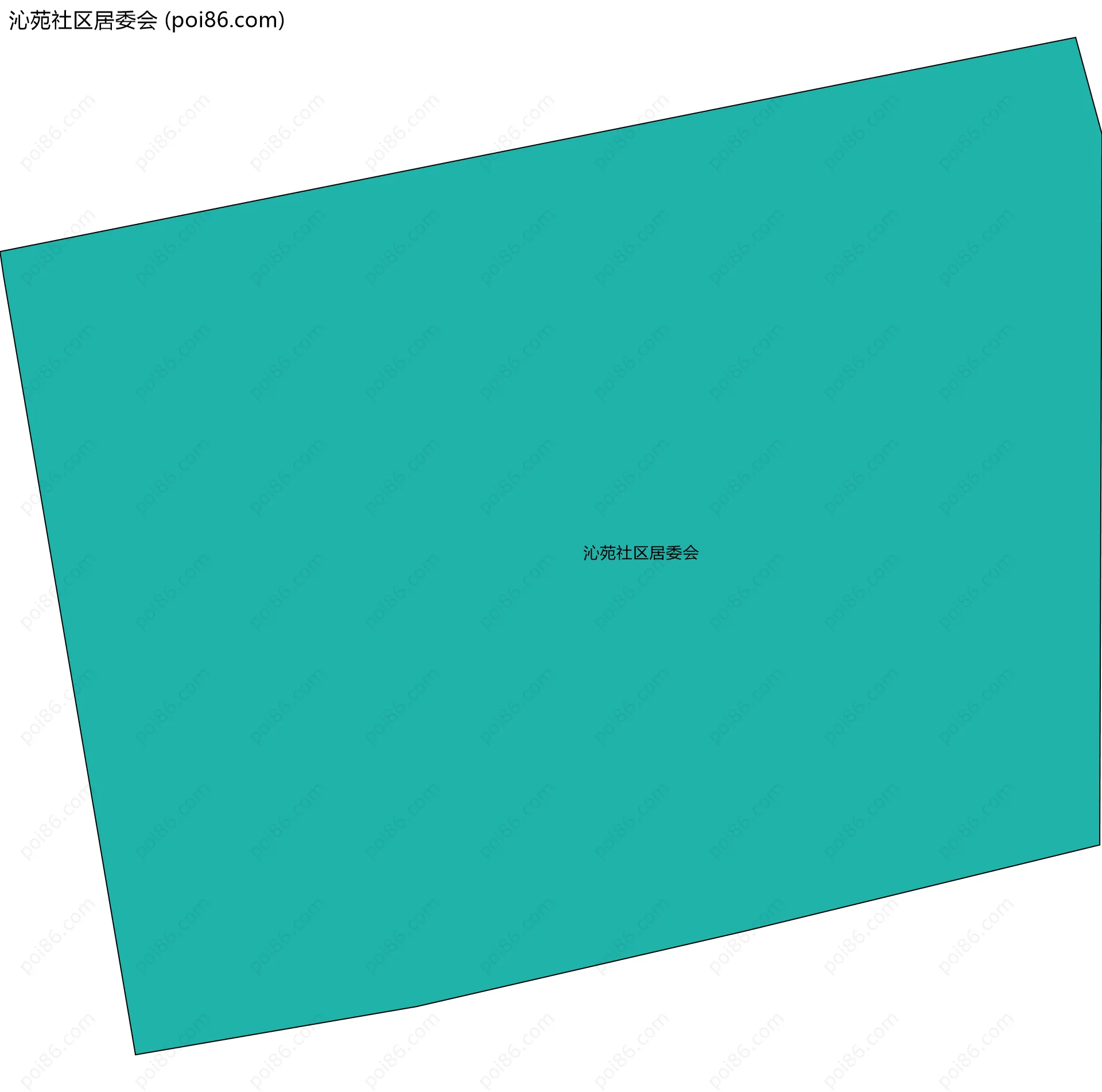 沁苑社区居委会边界地图