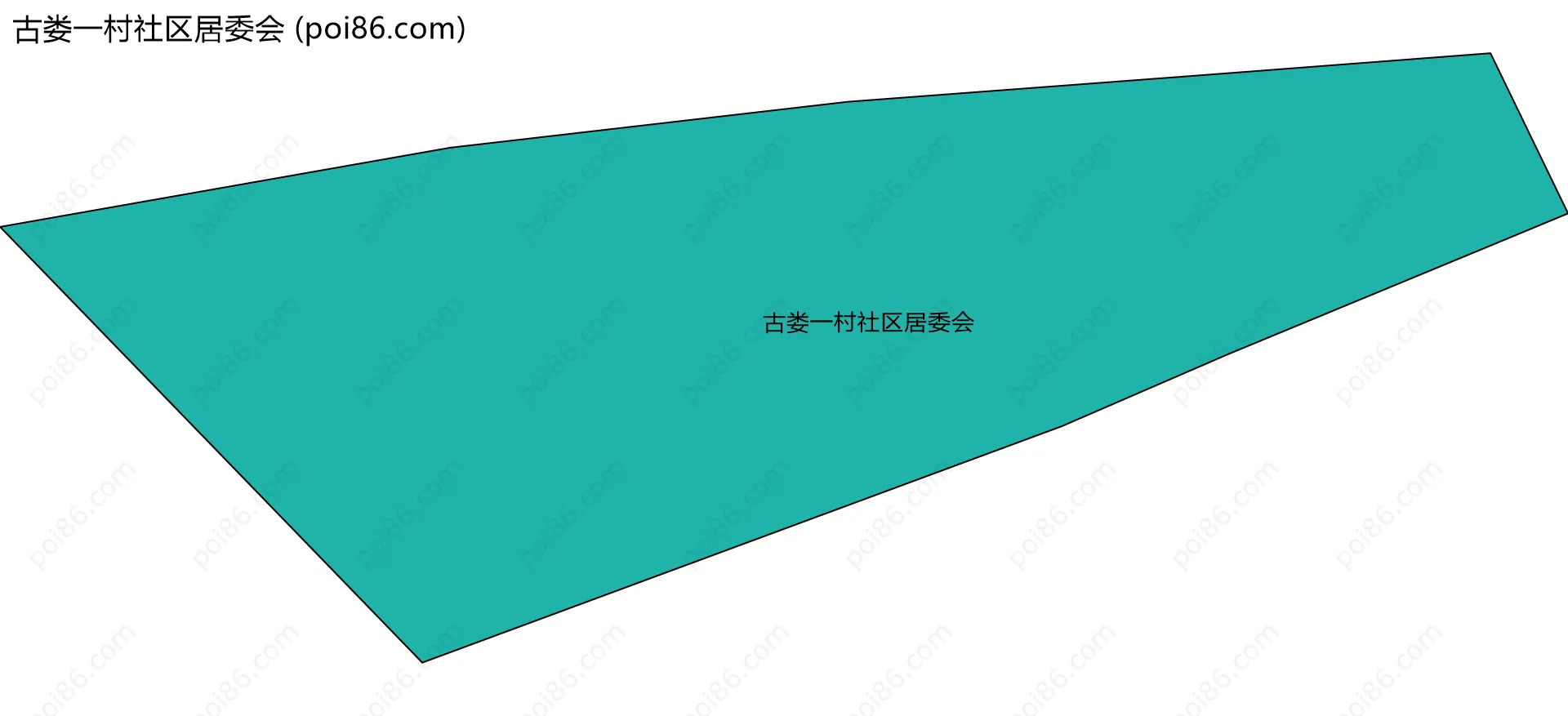 古娄一村社区居委会边界地图