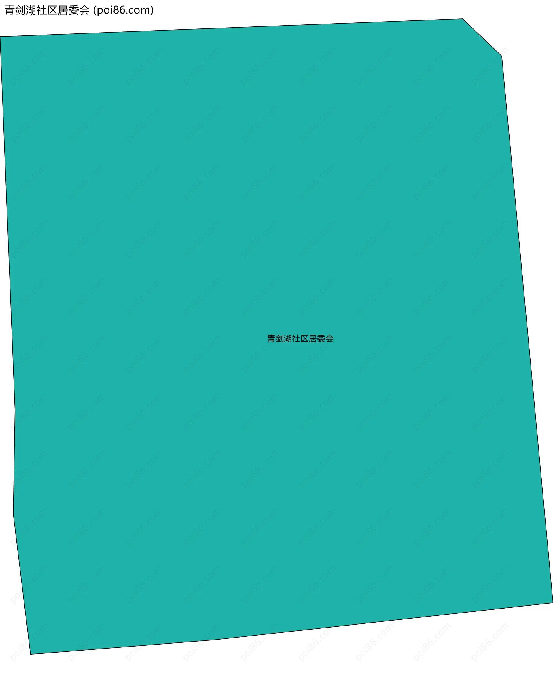 青剑湖社区居委会边界地图