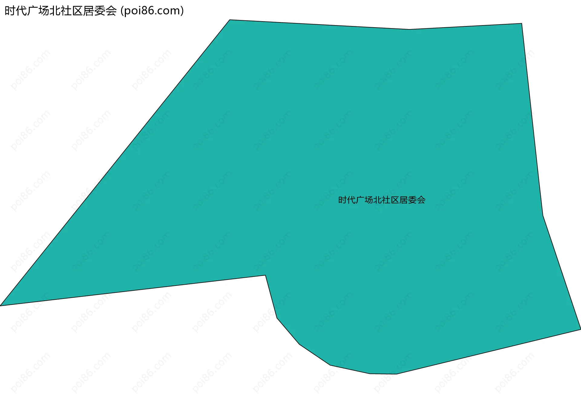 时代广场北社区居委会边界地图