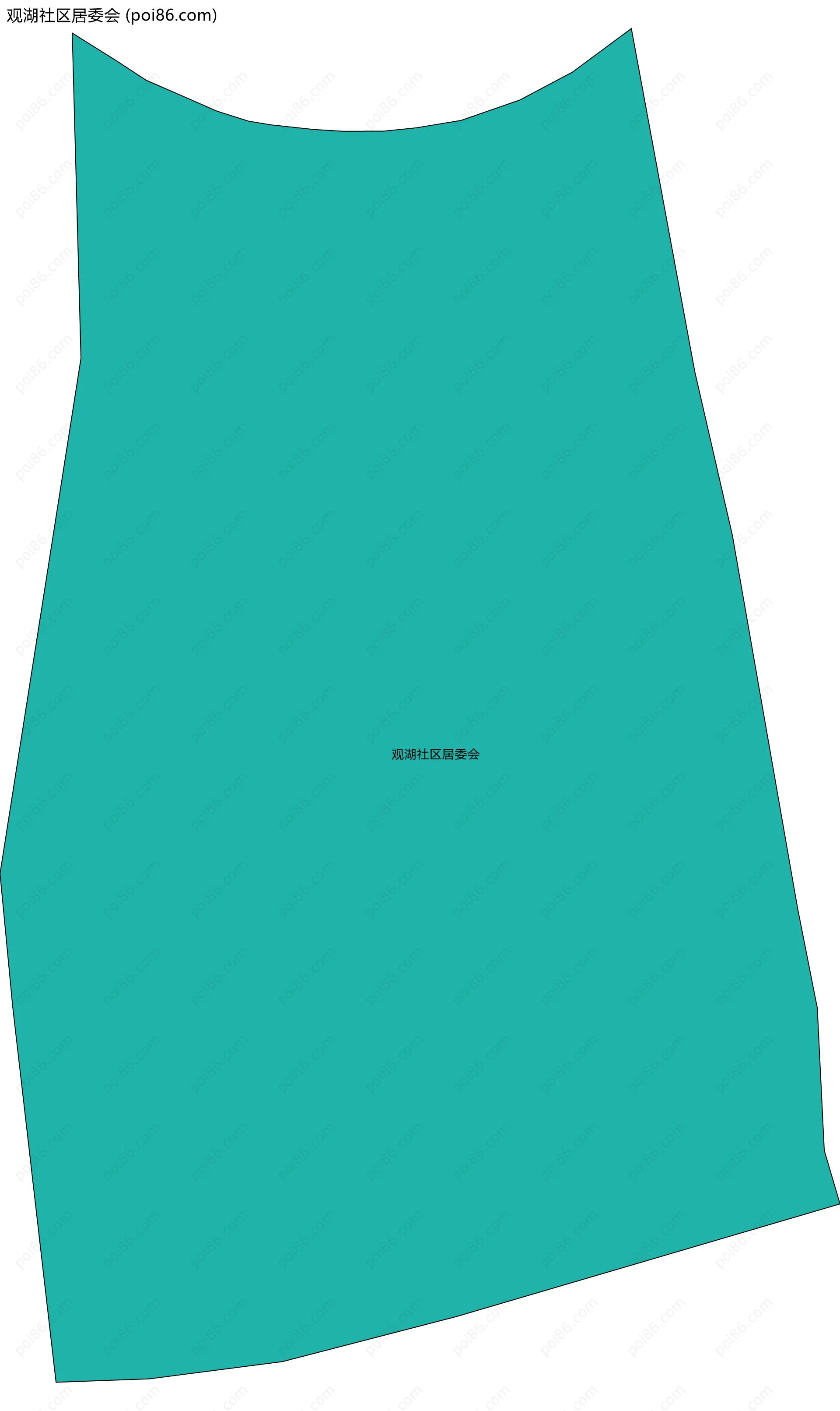 观湖社区居委会边界地图