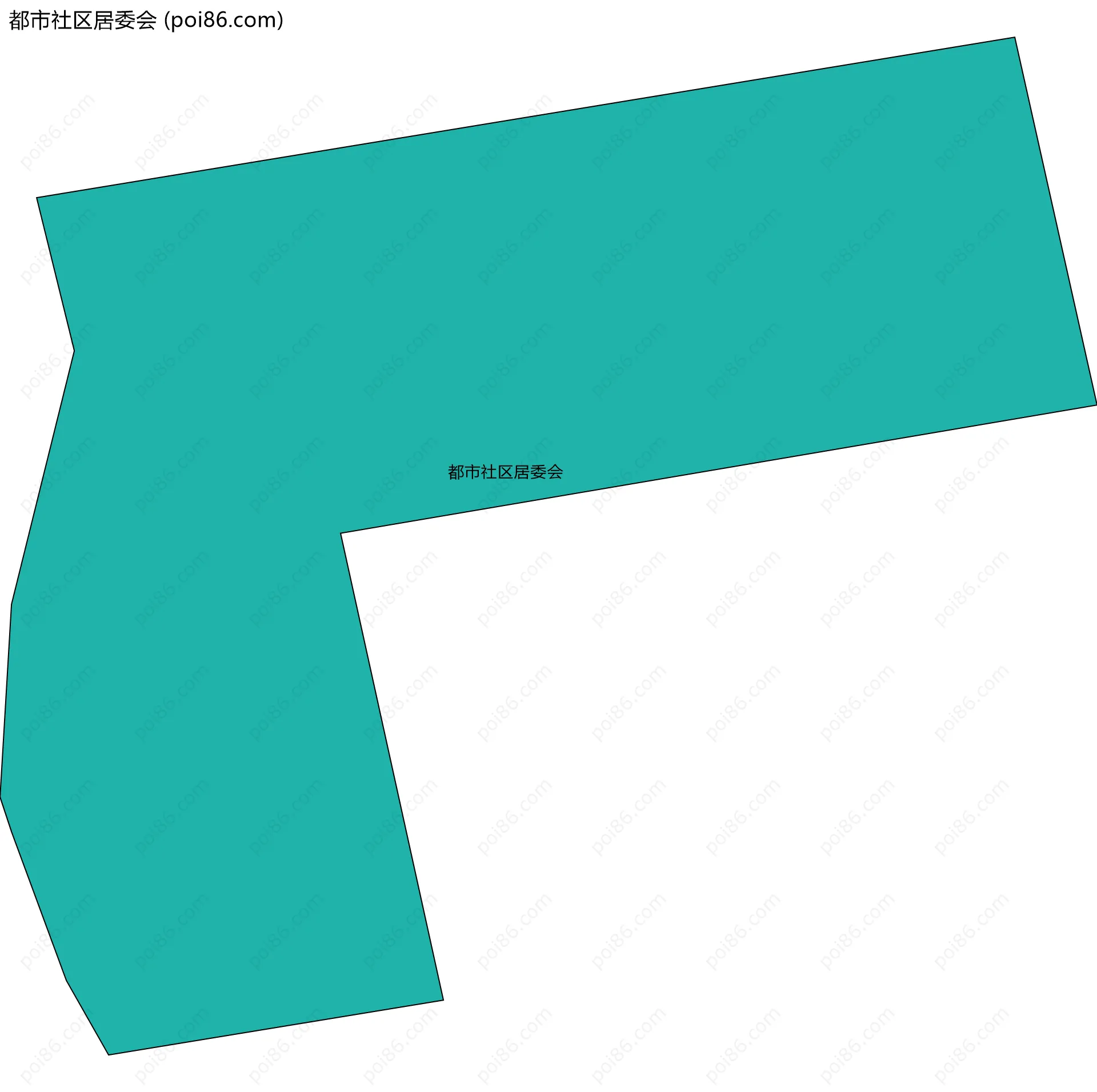 都市社区居委会边界地图