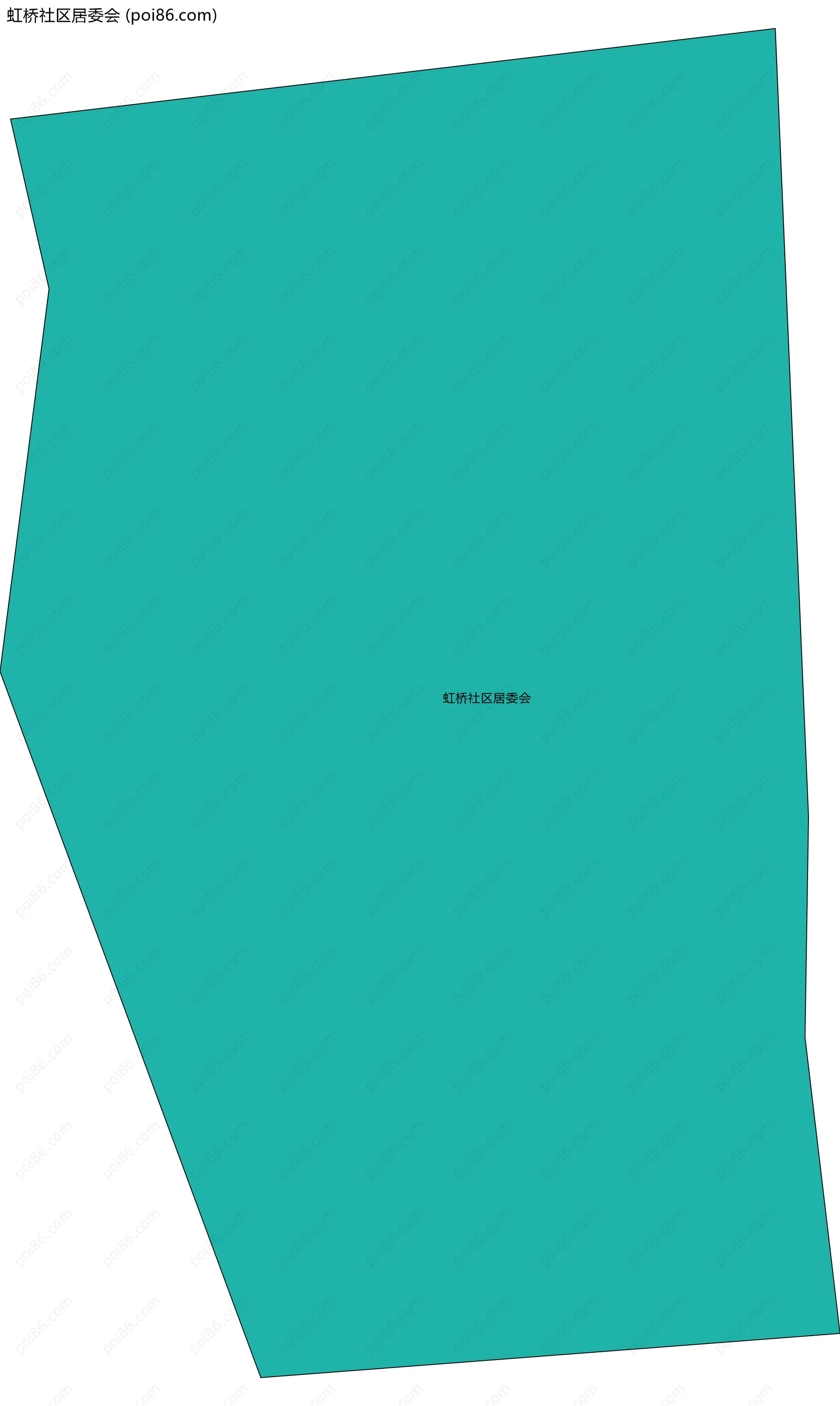 虹桥社区居委会边界地图