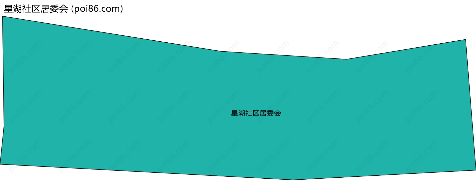 星湖社区居委会边界地图