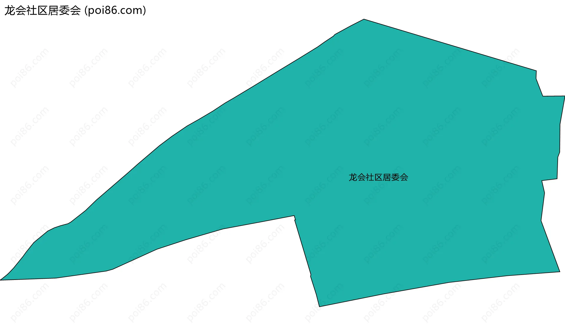龙会社区居委会边界地图