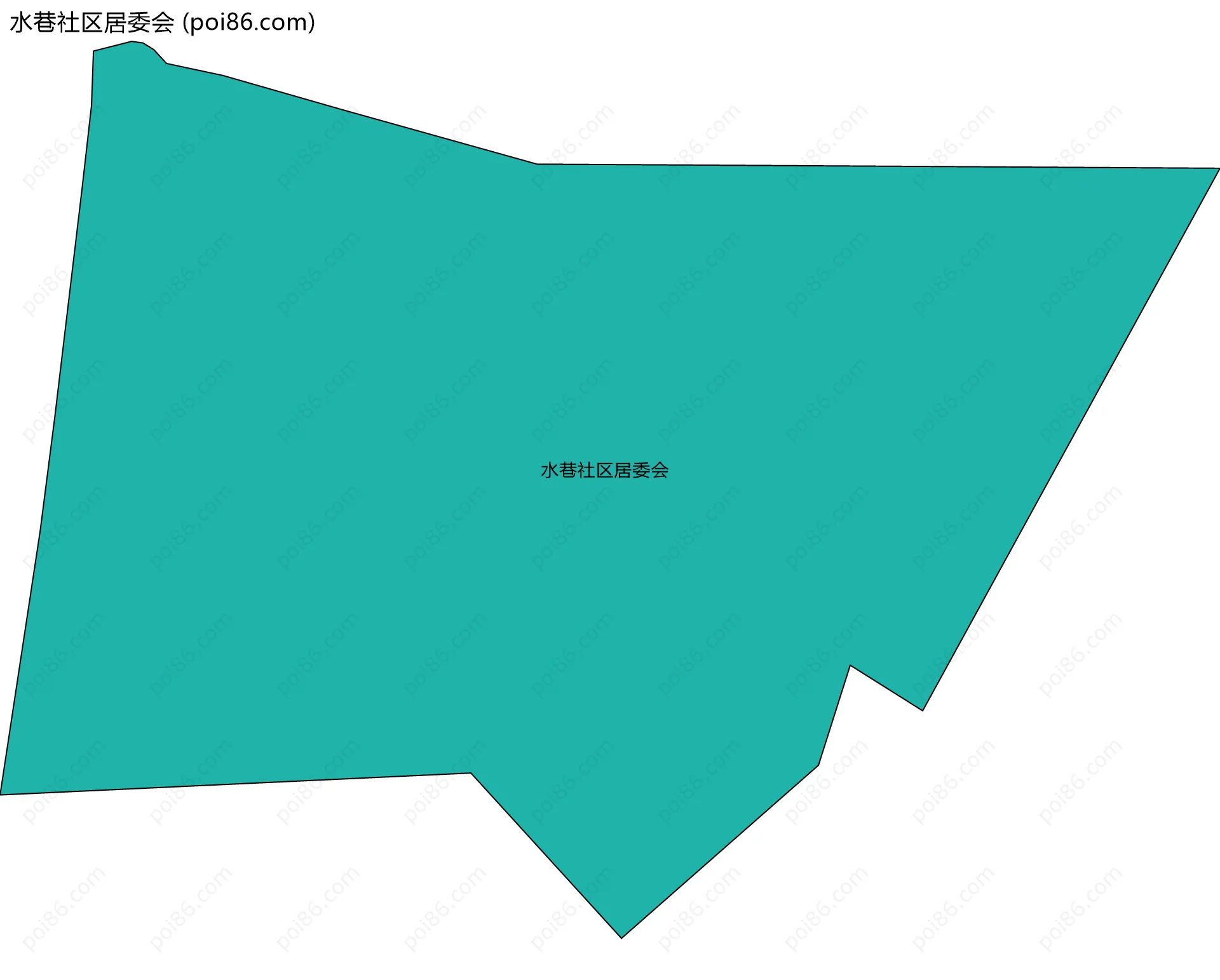 水巷社区居委会边界地图