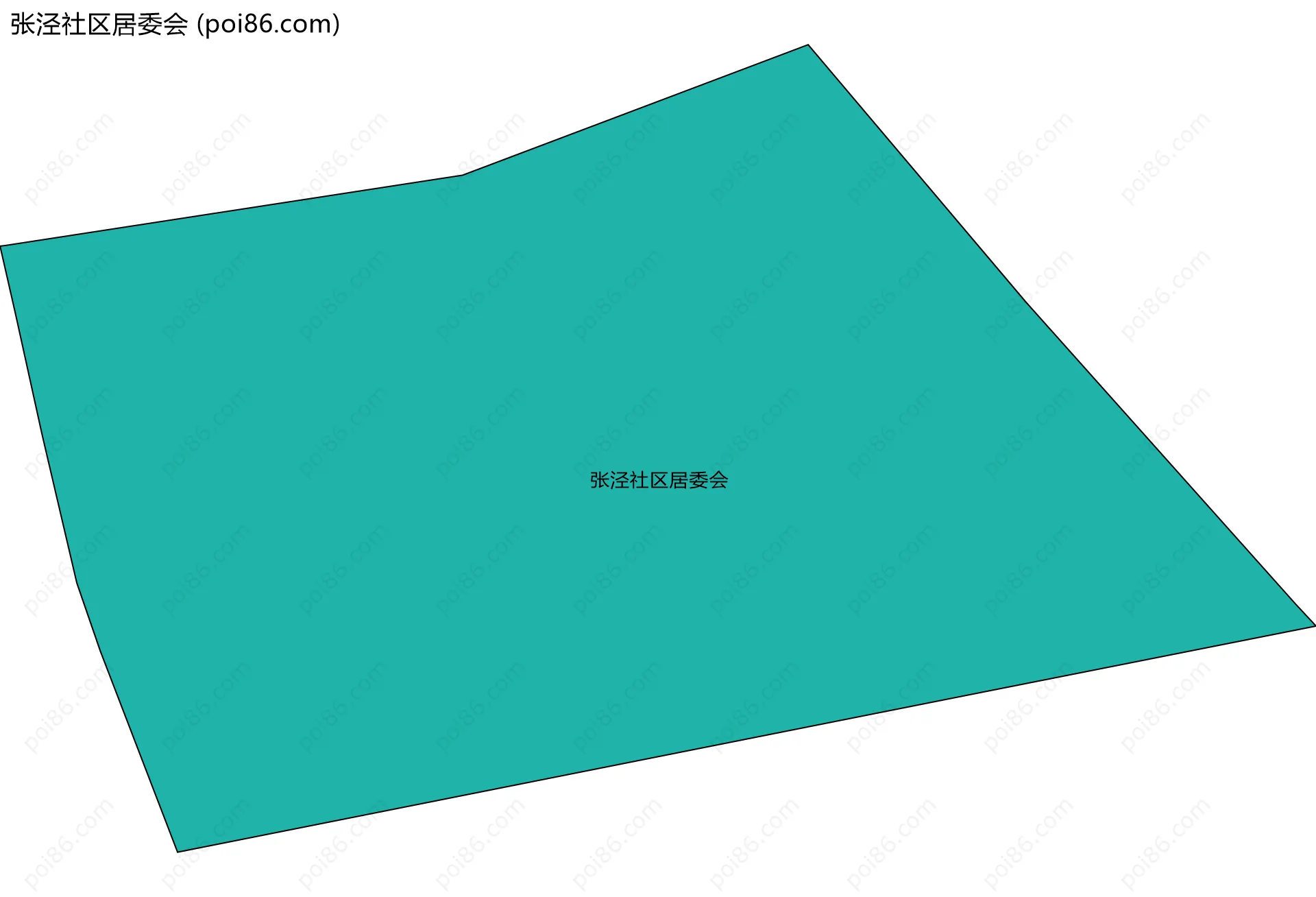 张泾社区居委会边界地图