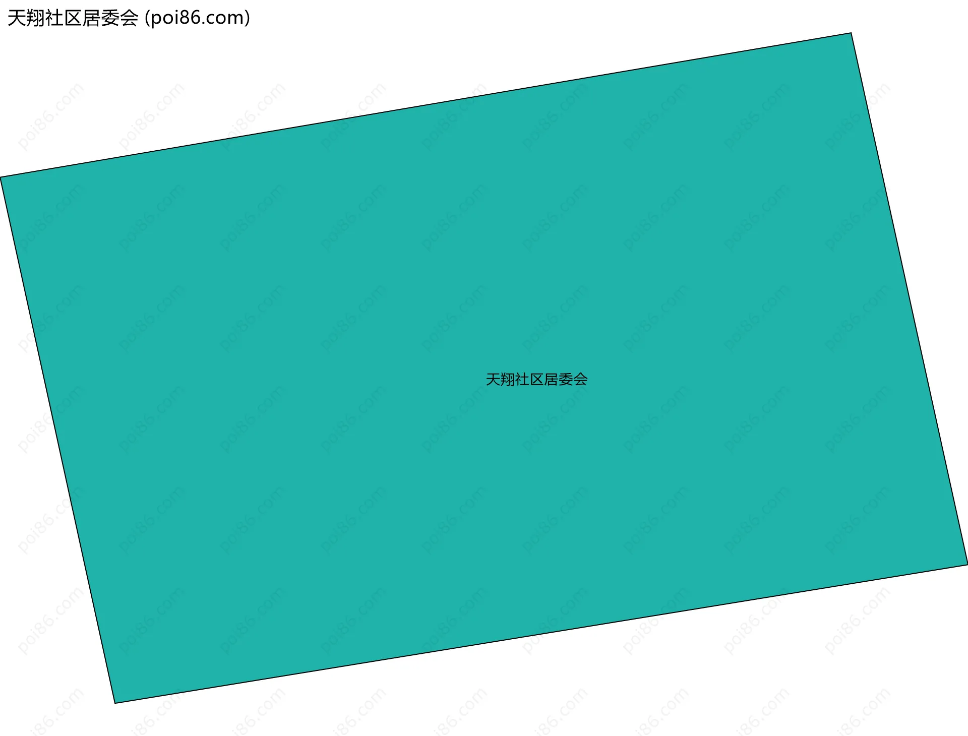 天翔社区居委会边界地图