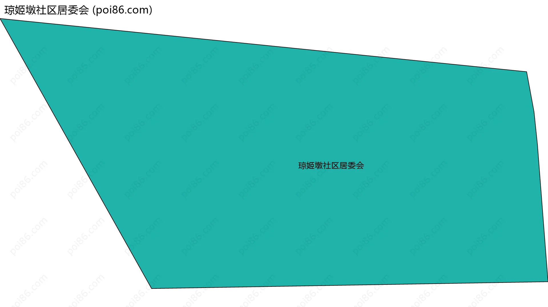 琼姬墩社区居委会边界地图
