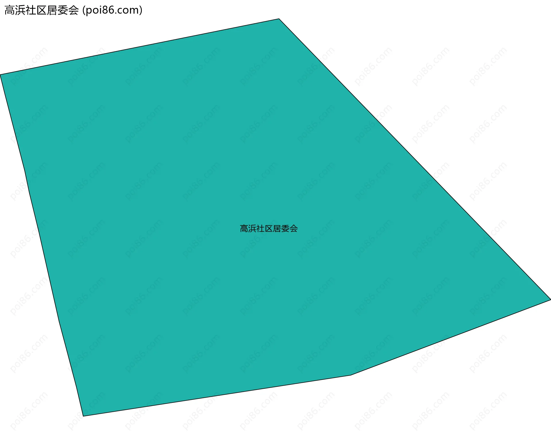 高浜社区居委会边界地图