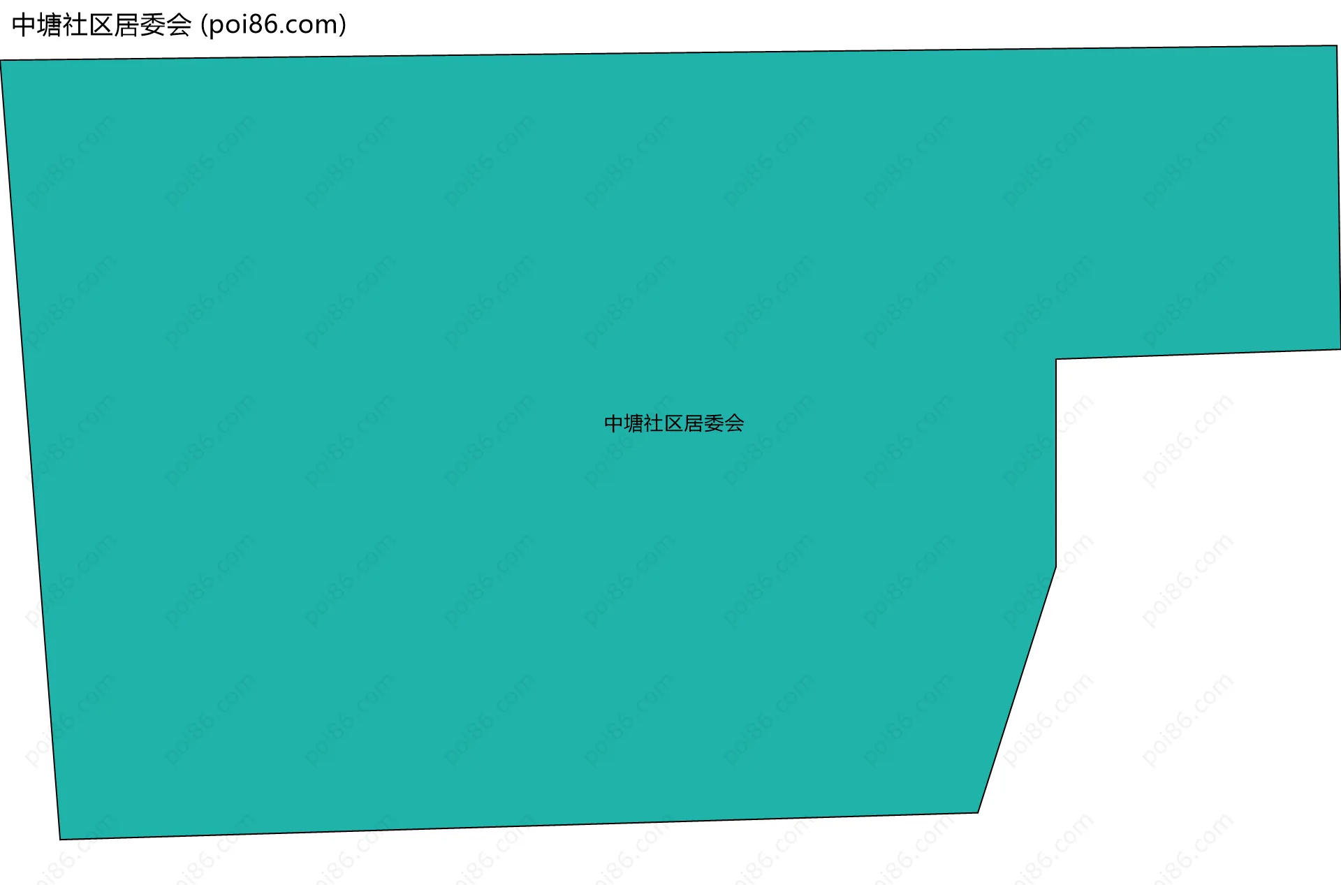 中塘社区居委会边界地图