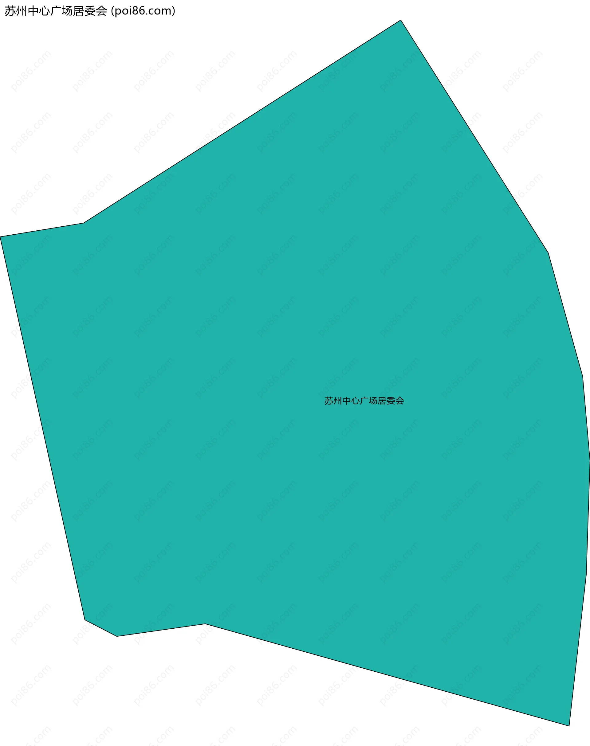 苏州中心广场居委会边界地图