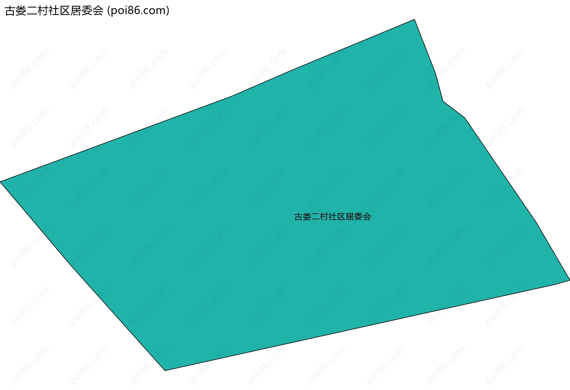 古娄二村社区居委会边界地图