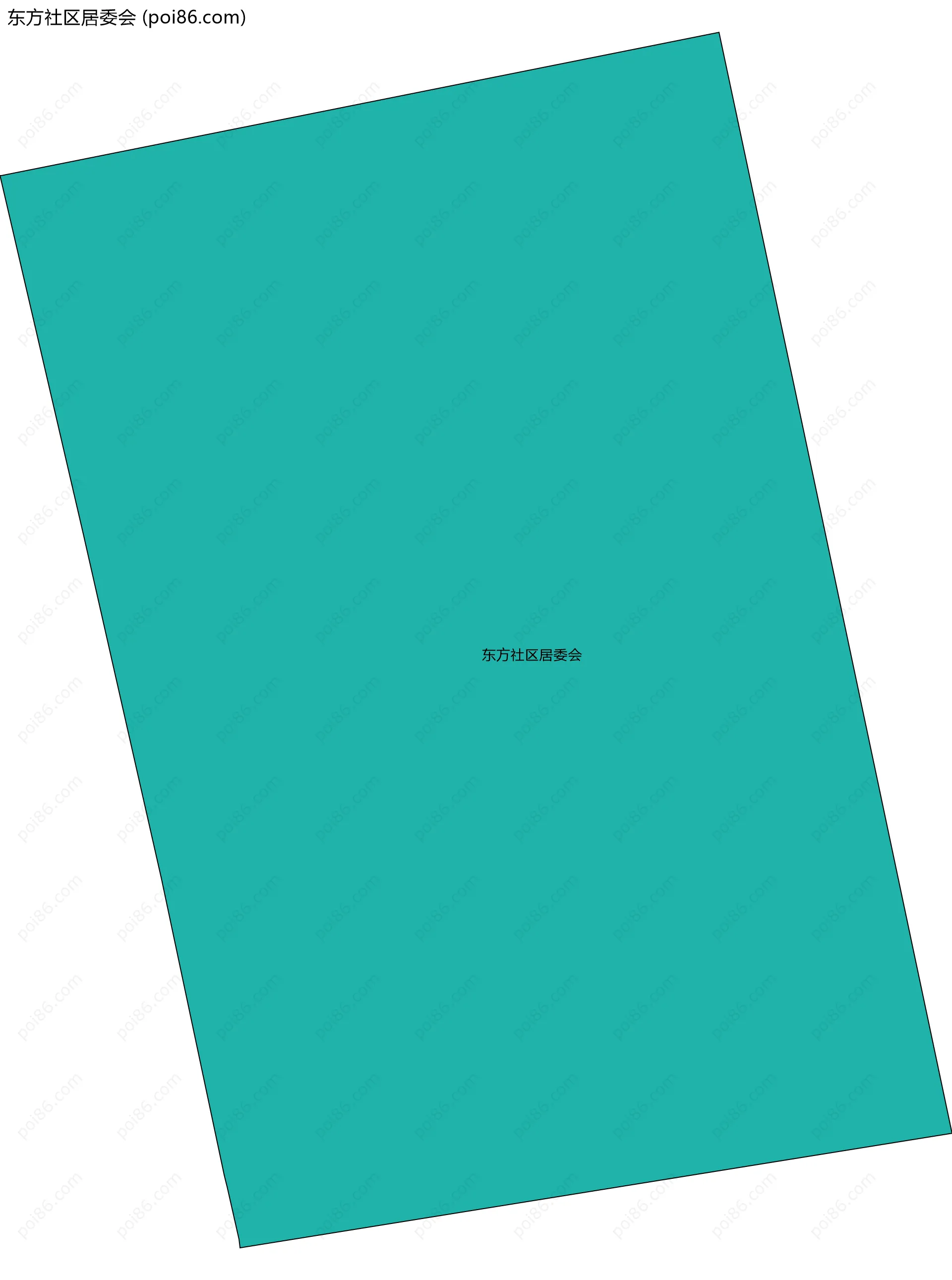 东方社区居委会边界地图