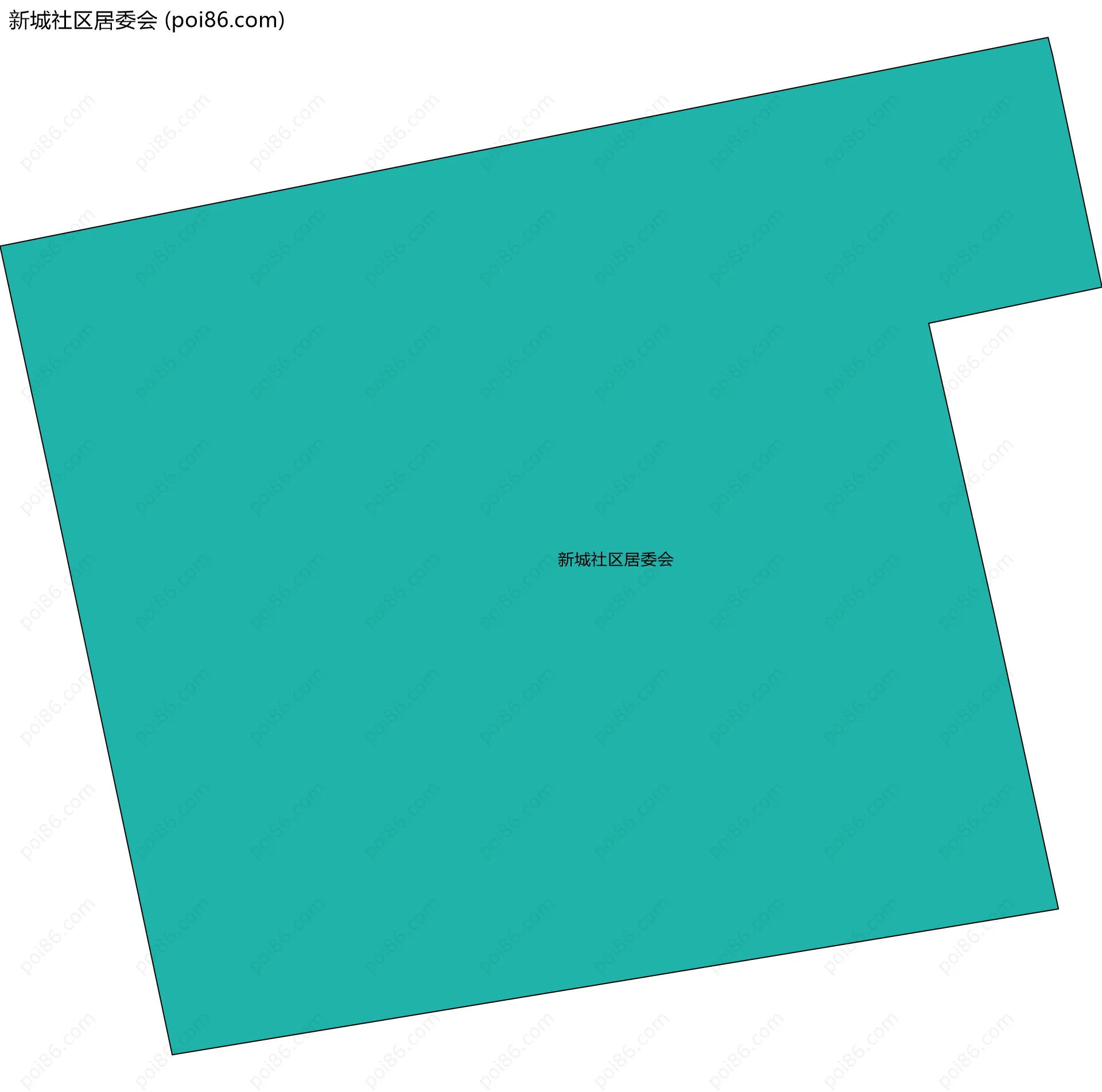 新城社区居委会边界地图