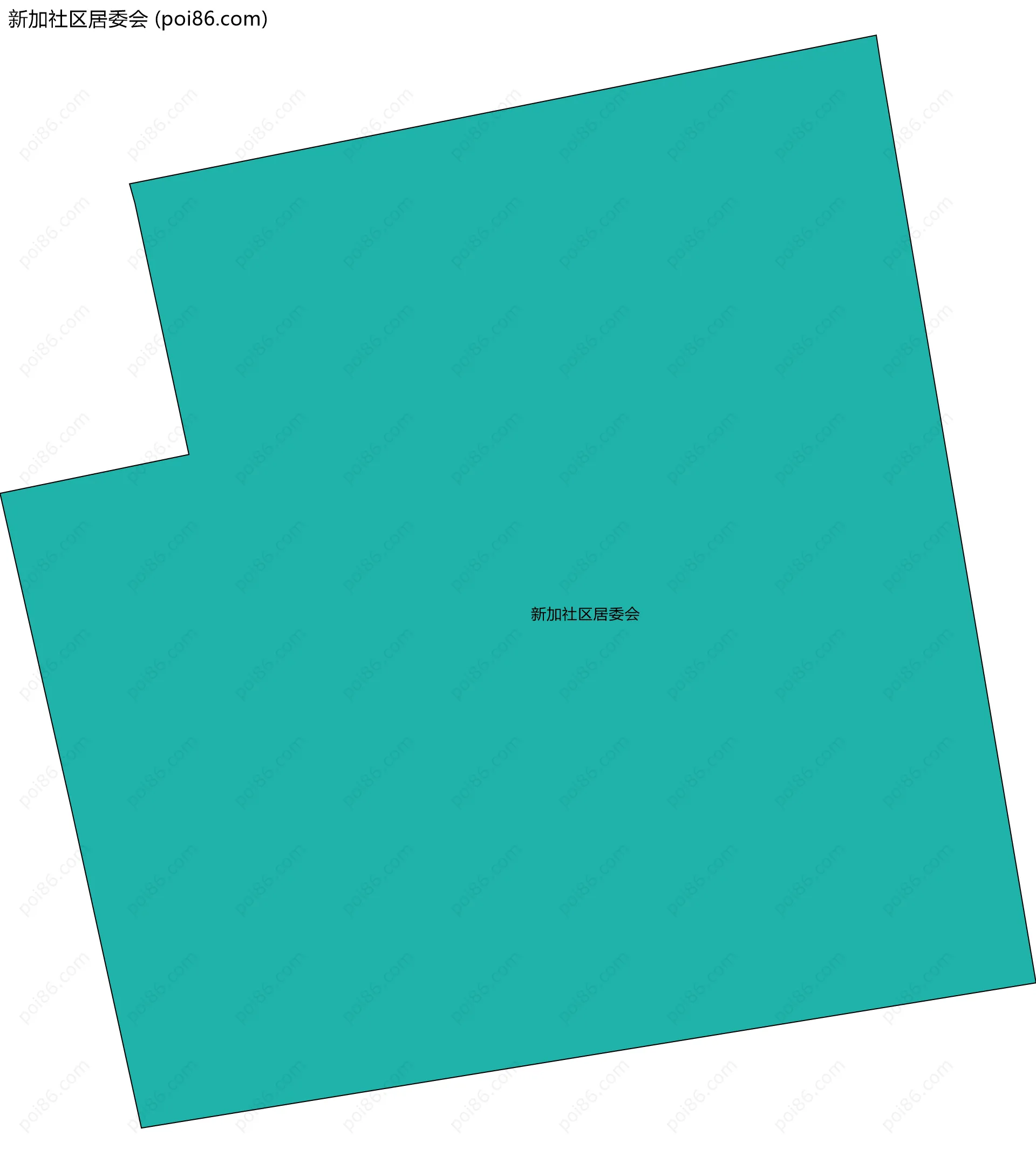 新加社区居委会边界地图