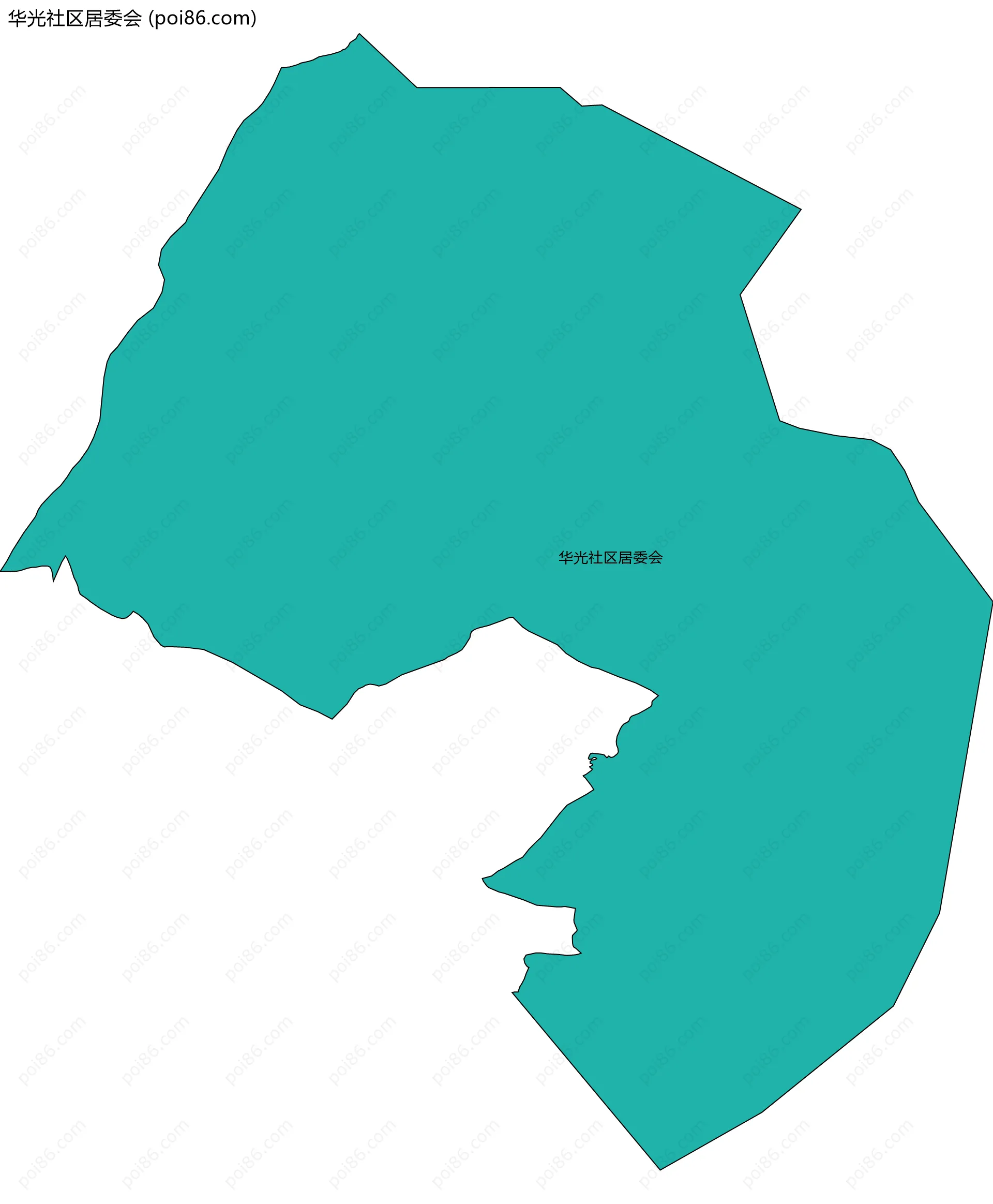 华光社区居委会边界地图