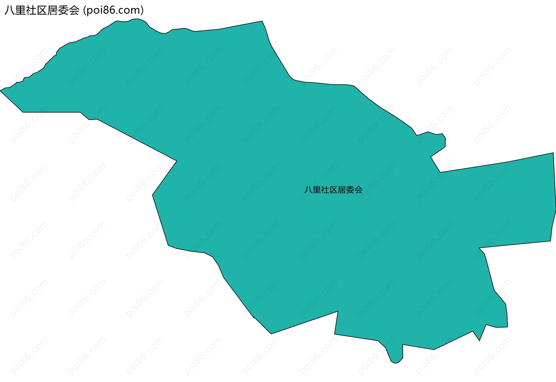 八里社区居委会边界地图