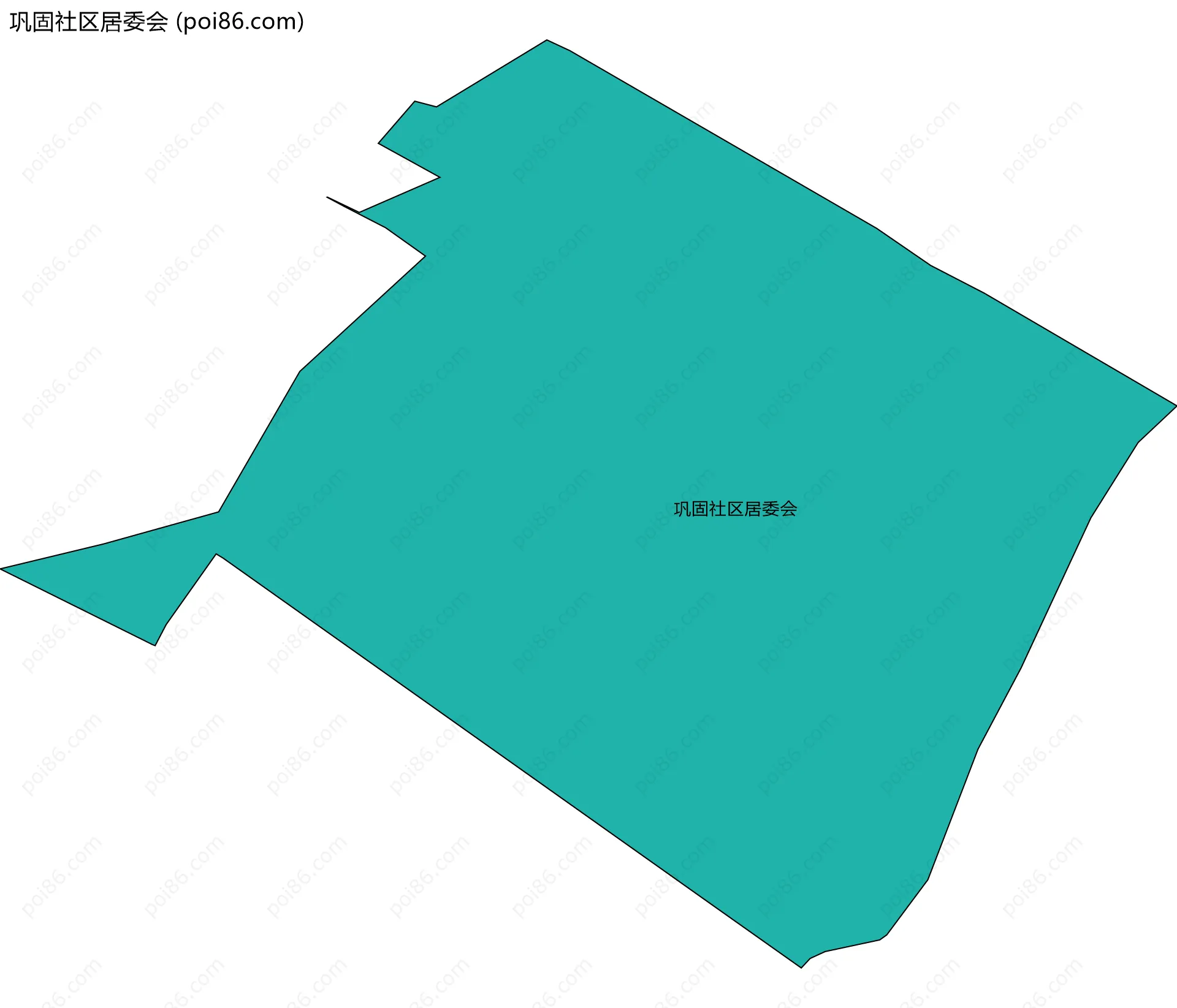 巩固社区居委会边界地图