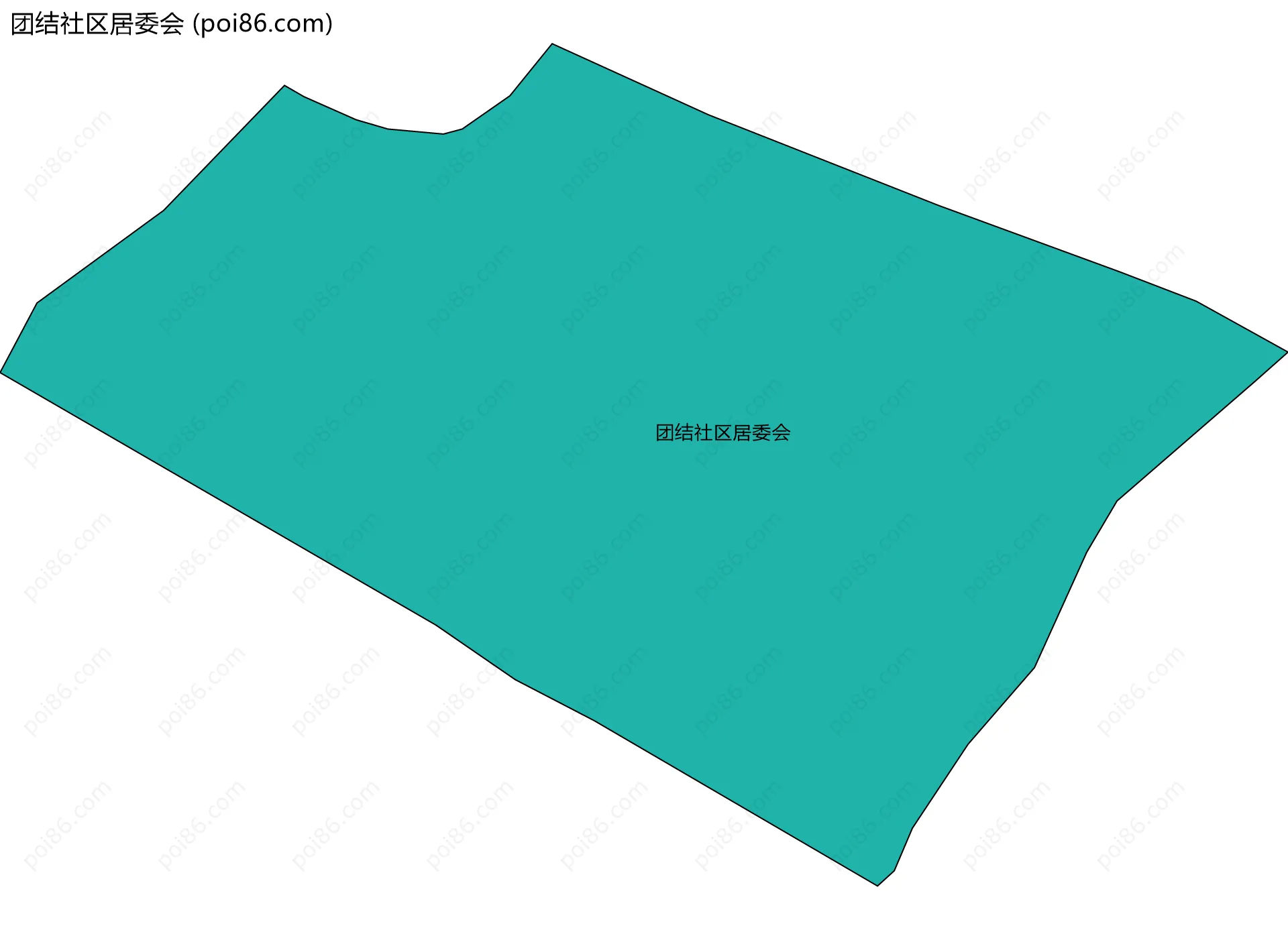 团结社区居委会边界地图