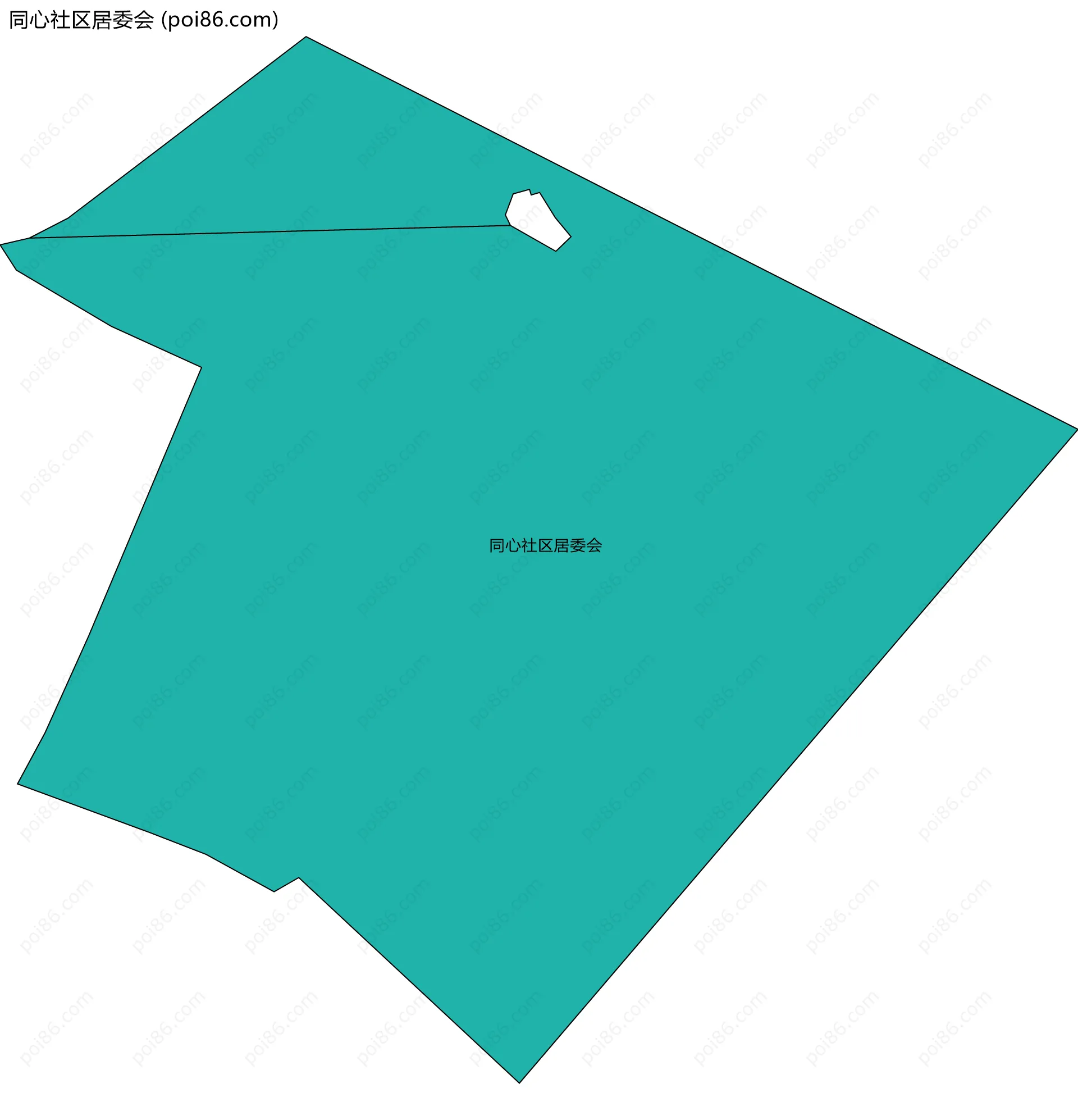 同心社区居委会边界地图