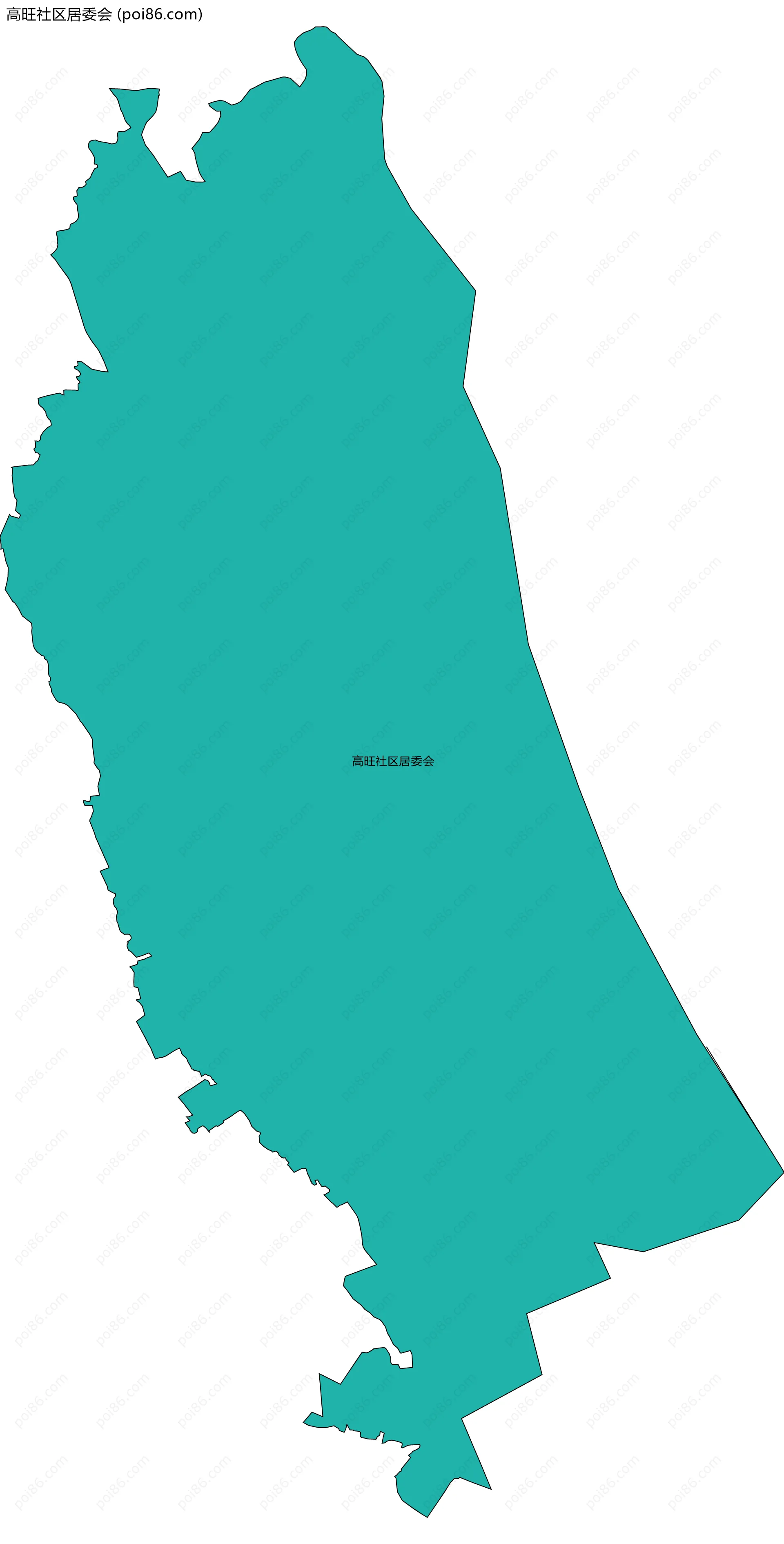 高旺社区居委会边界地图