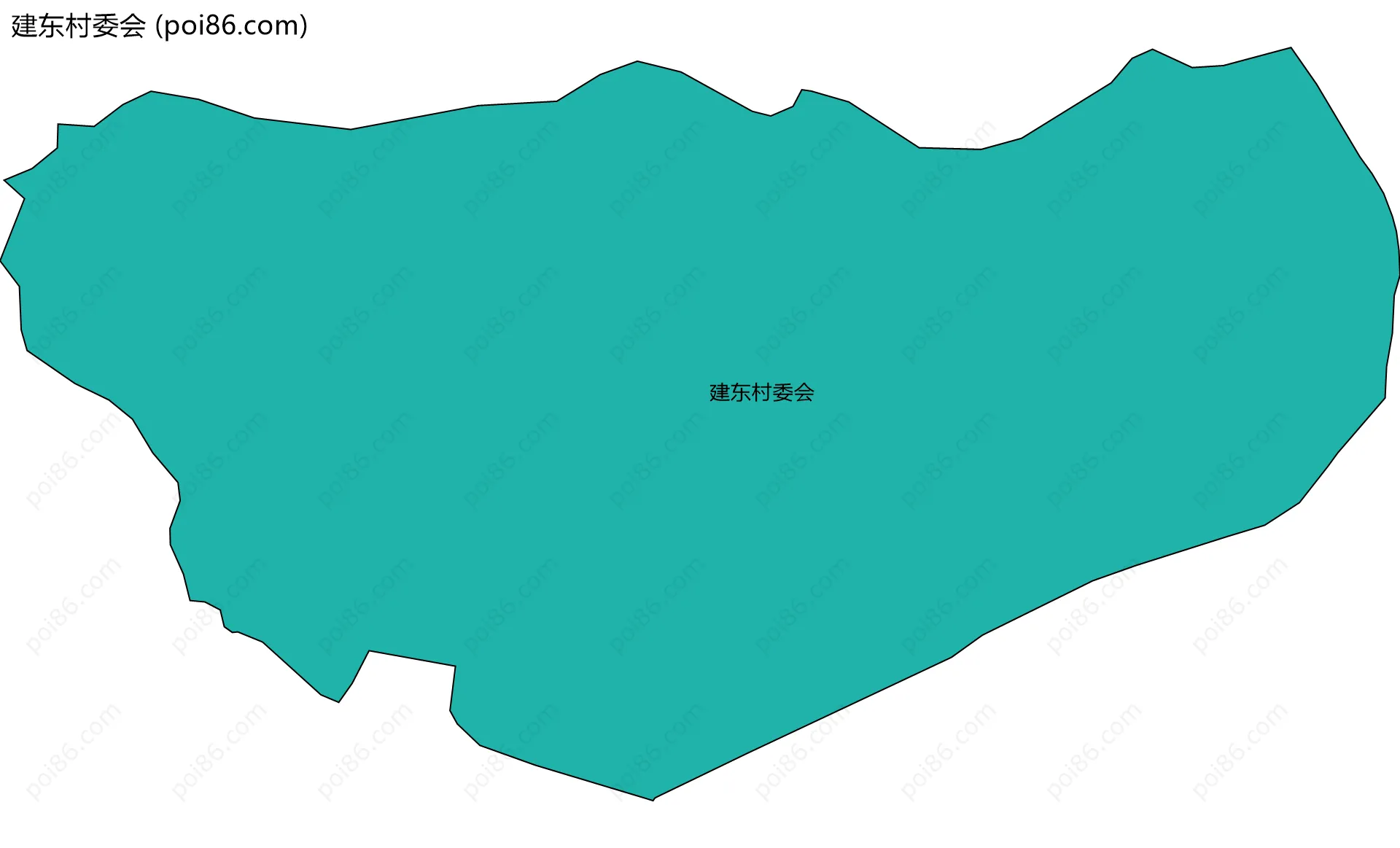 建东村委会边界地图