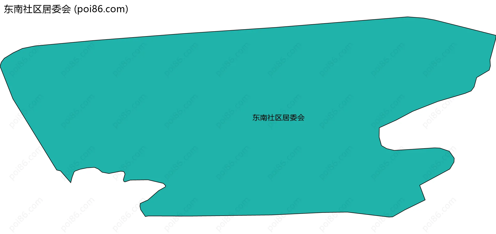 东南社区居委会边界地图