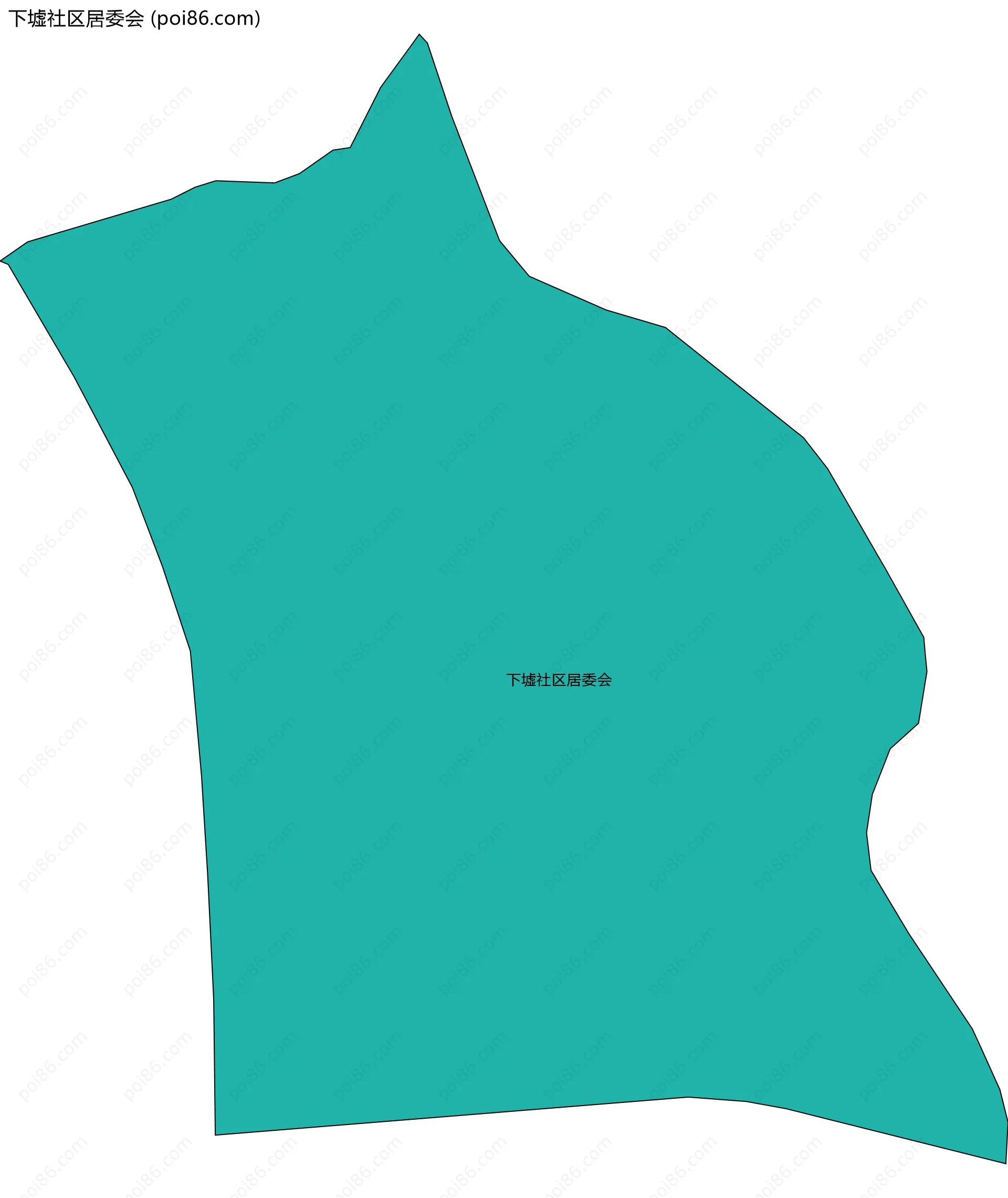 下墟社区居委会边界地图