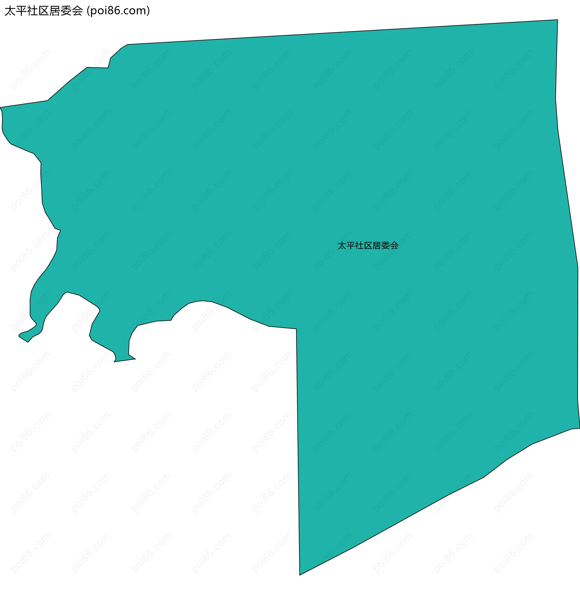 太平社区居委会边界地图