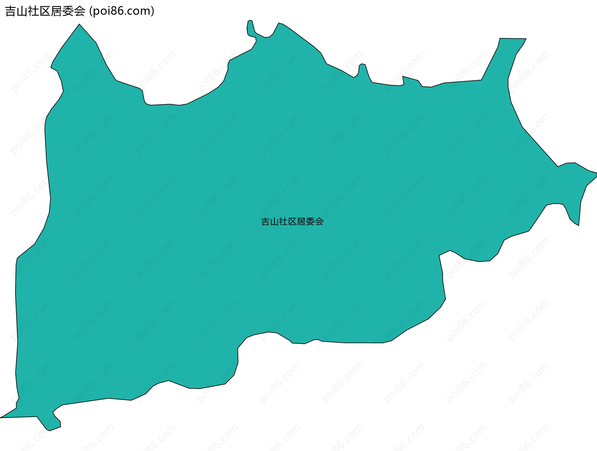 吉山社区居委会边界地图