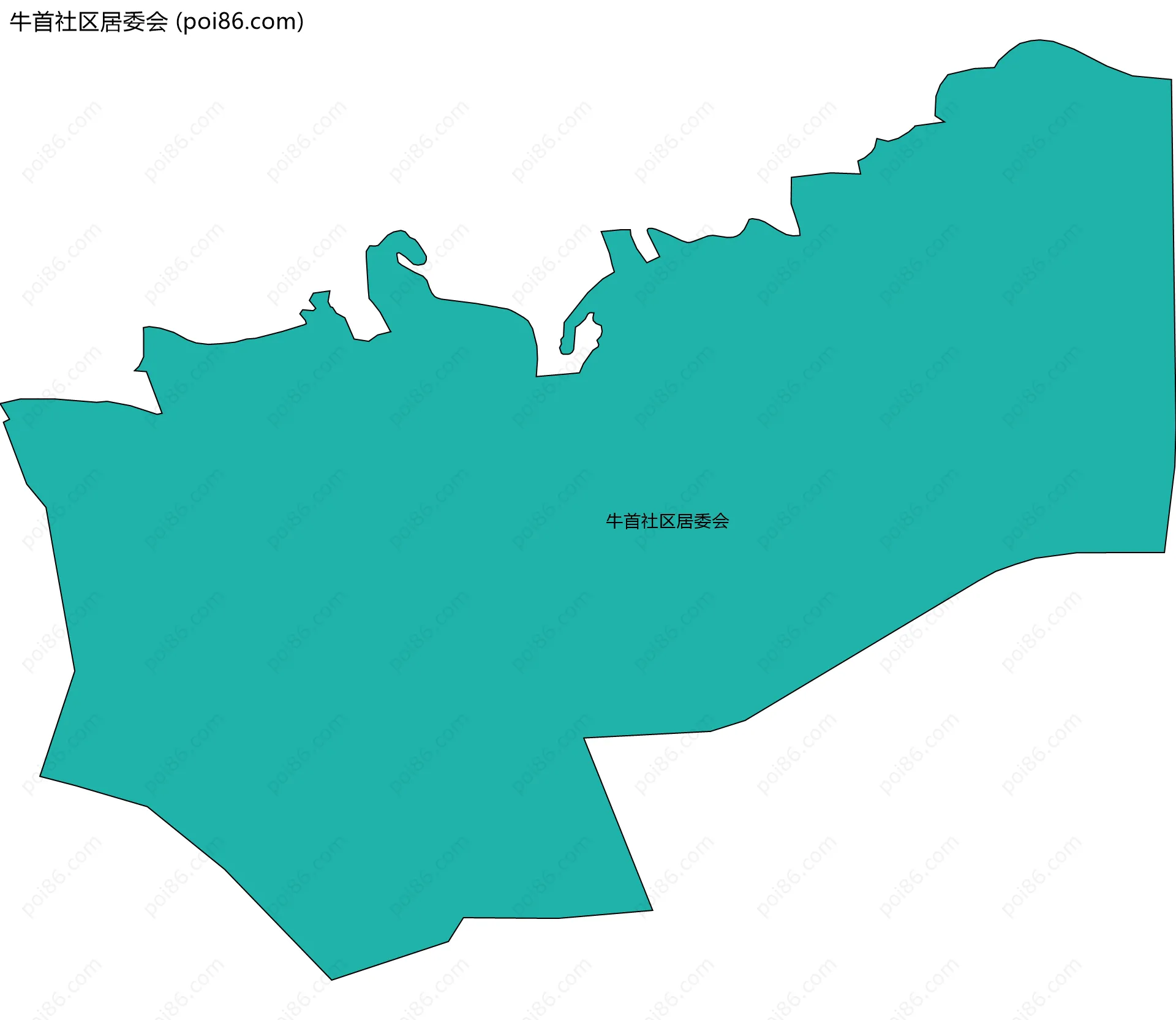 牛首社区居委会边界地图