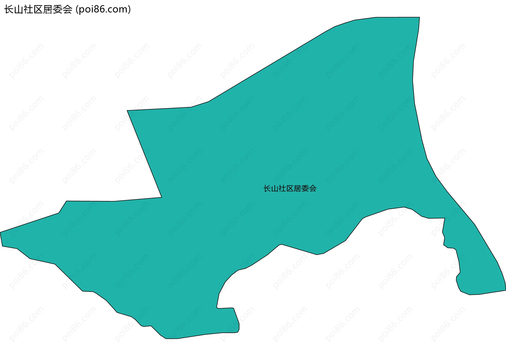 长山社区居委会边界地图