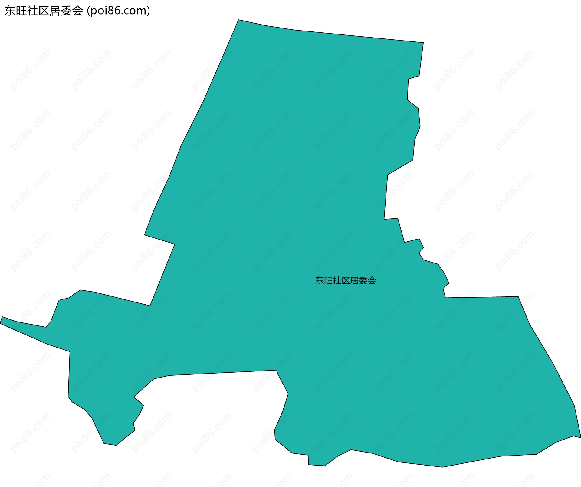 东旺社区居委会边界地图