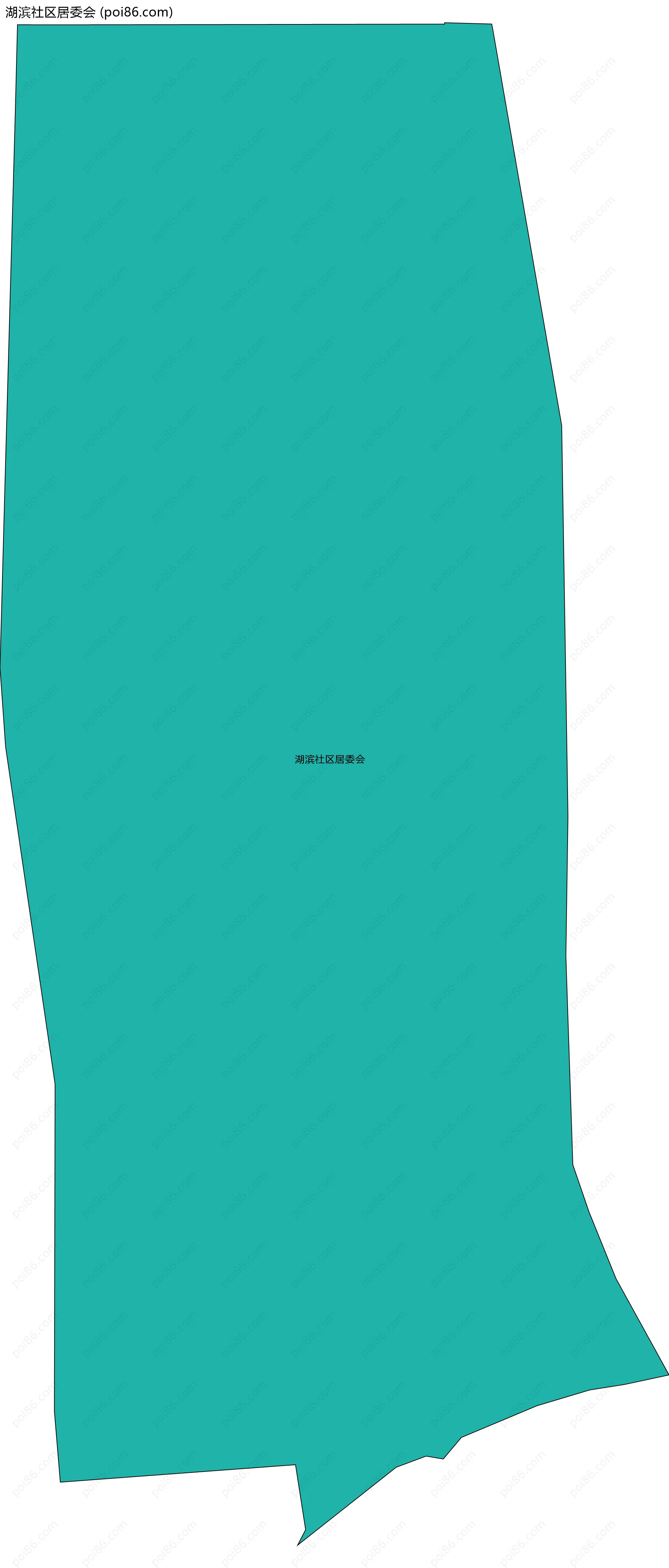 湖滨社区居委会边界地图